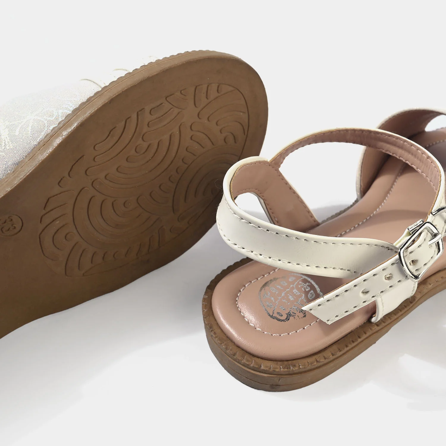 Girls Sandal 456-131-WHITE - Image 3