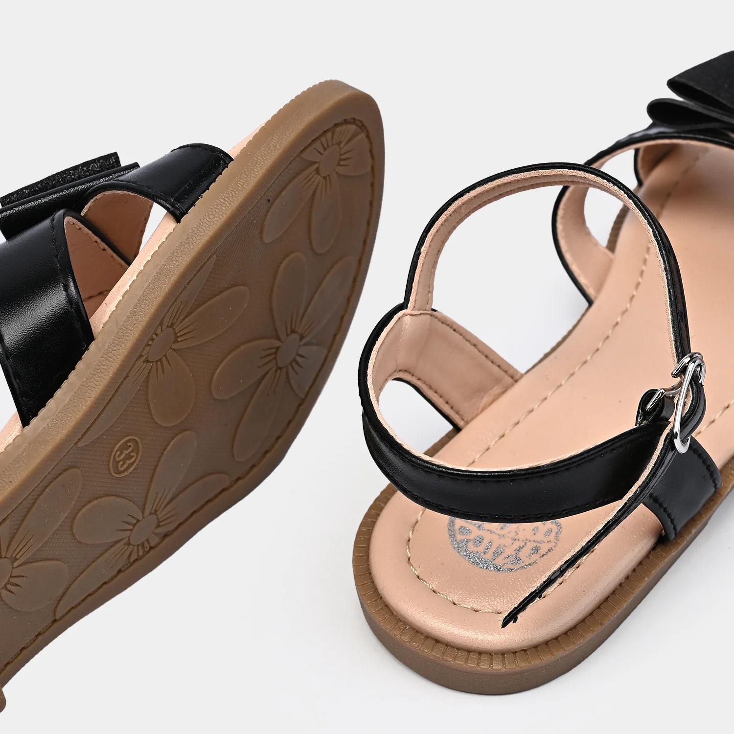Girls Sandal 456-58-BLACK - Image 2