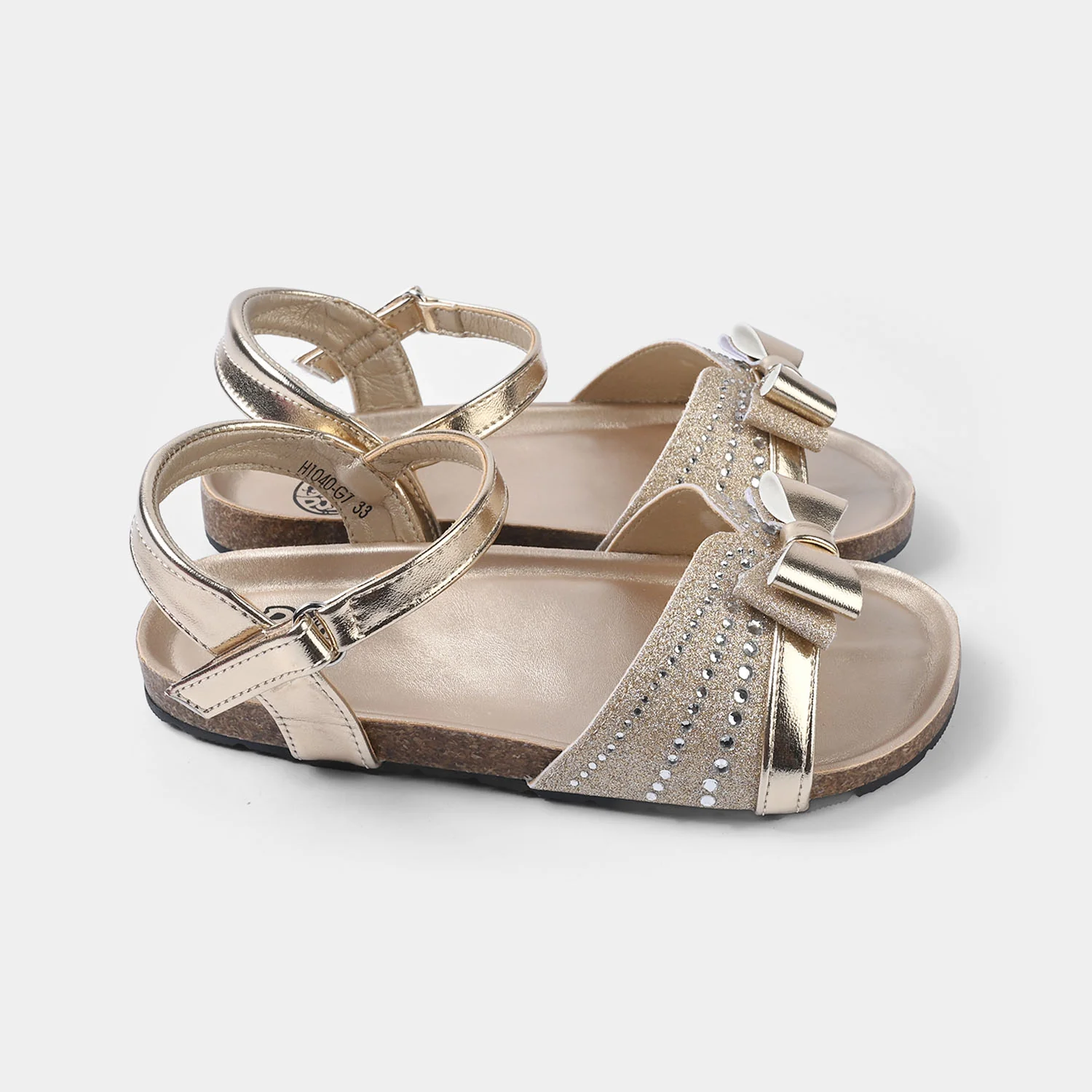 Girls Sandal H1040-G7-Golden - Image 3