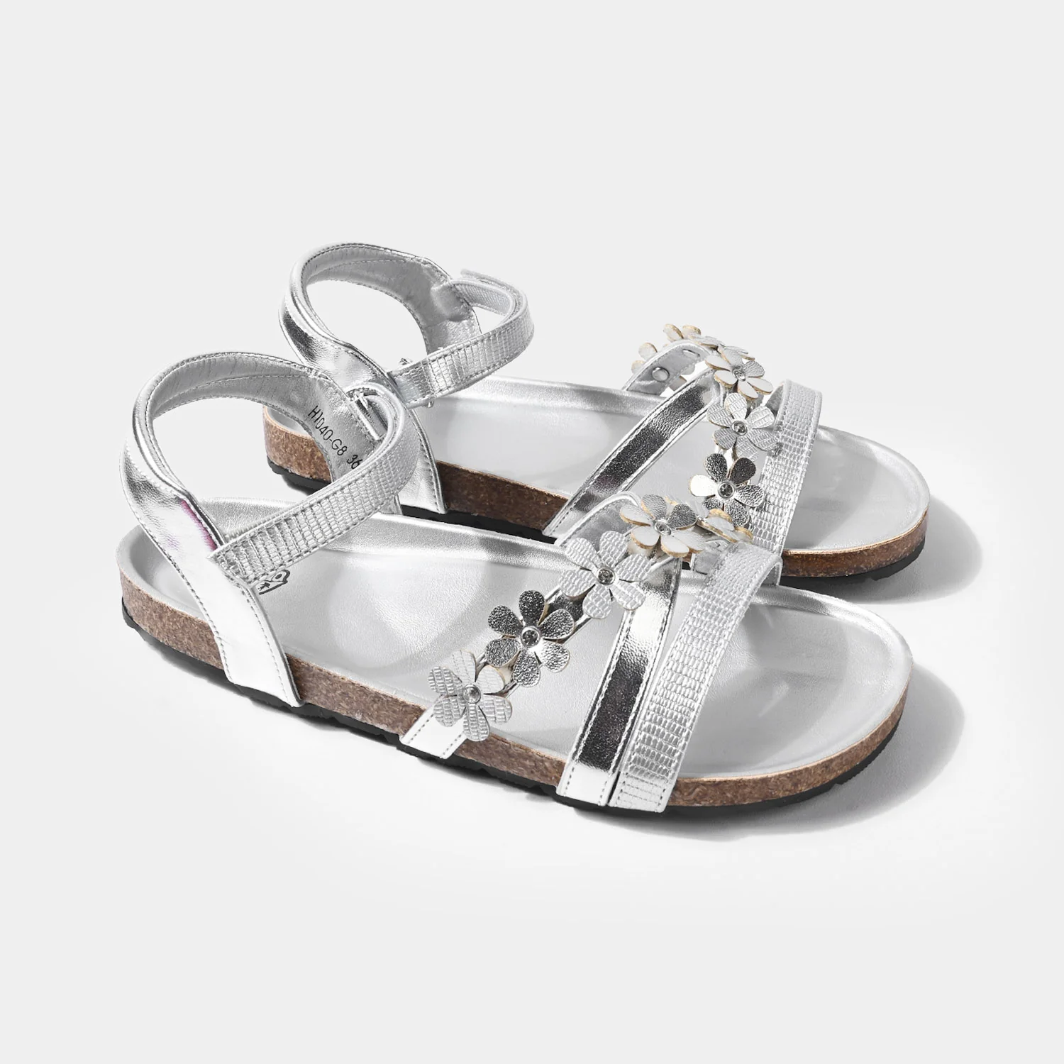 Girls Sandal H1040-G8-SILVER - Image 3