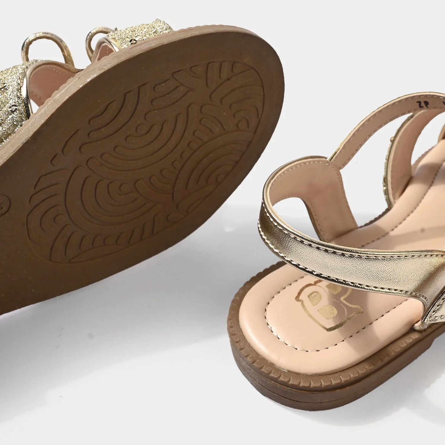 Girls sandal ZP-117-Golden - Image 2