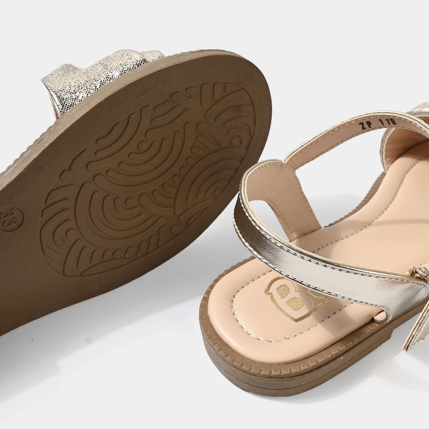 Girls sandal ZP-118-Golden - Image 2