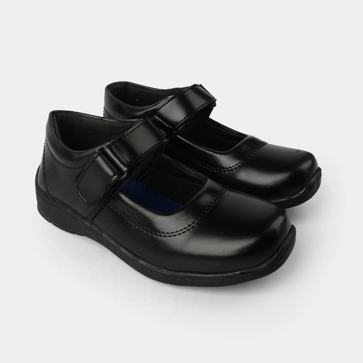 Girls School Shoes TS-11A-BLACK - Image 3