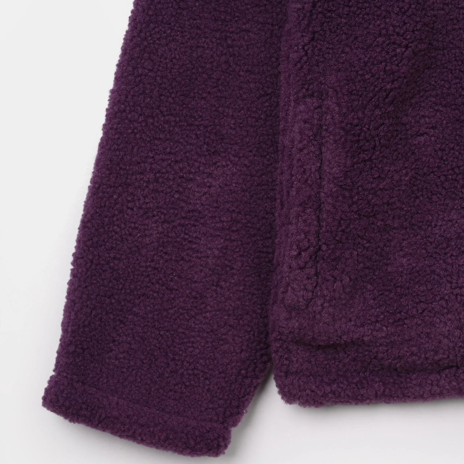 Girls Sherpa Jacket-Purple - Image 3