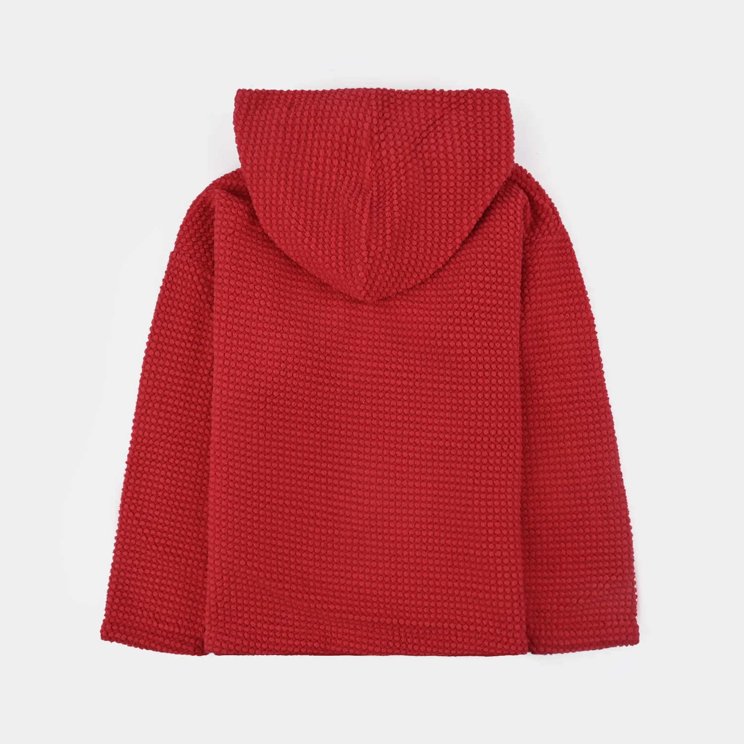 Girls Sherpa Jacket Red Fancy-RED - Image 3