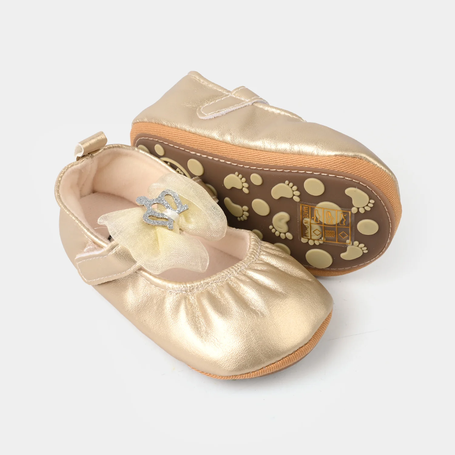 Girls Shoes 2254 - Golden - Image 2