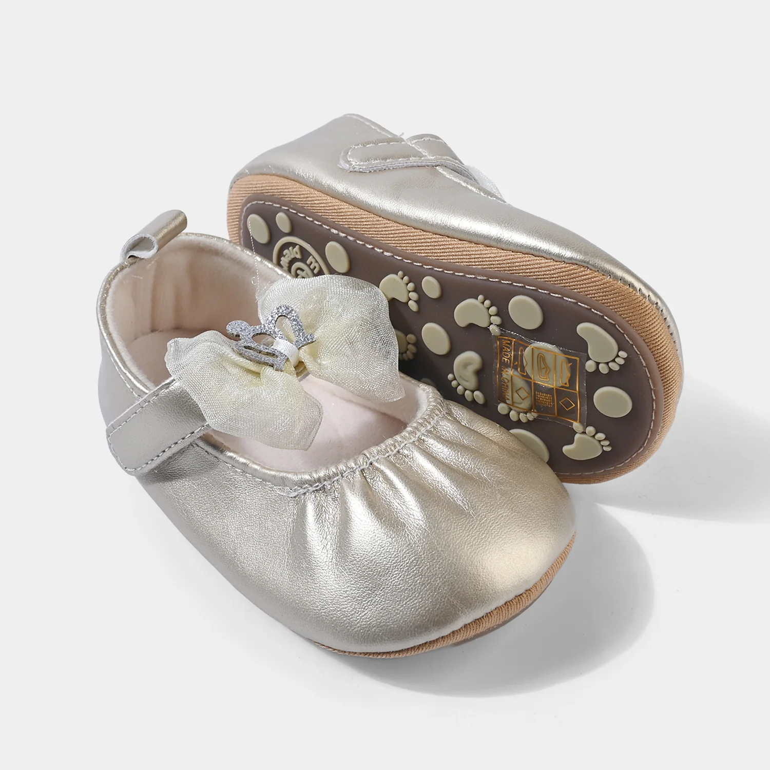 Girls Shoes 2254-Golden - Image 2
