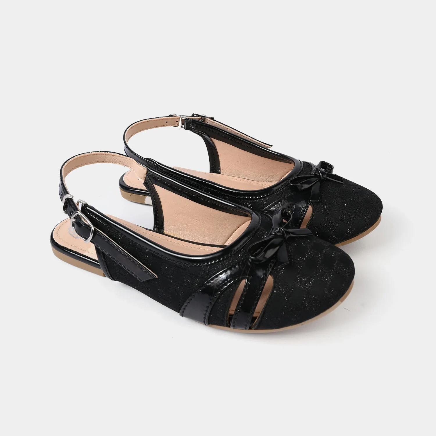 Girls Sling Back 456-112 - Black - Image 3