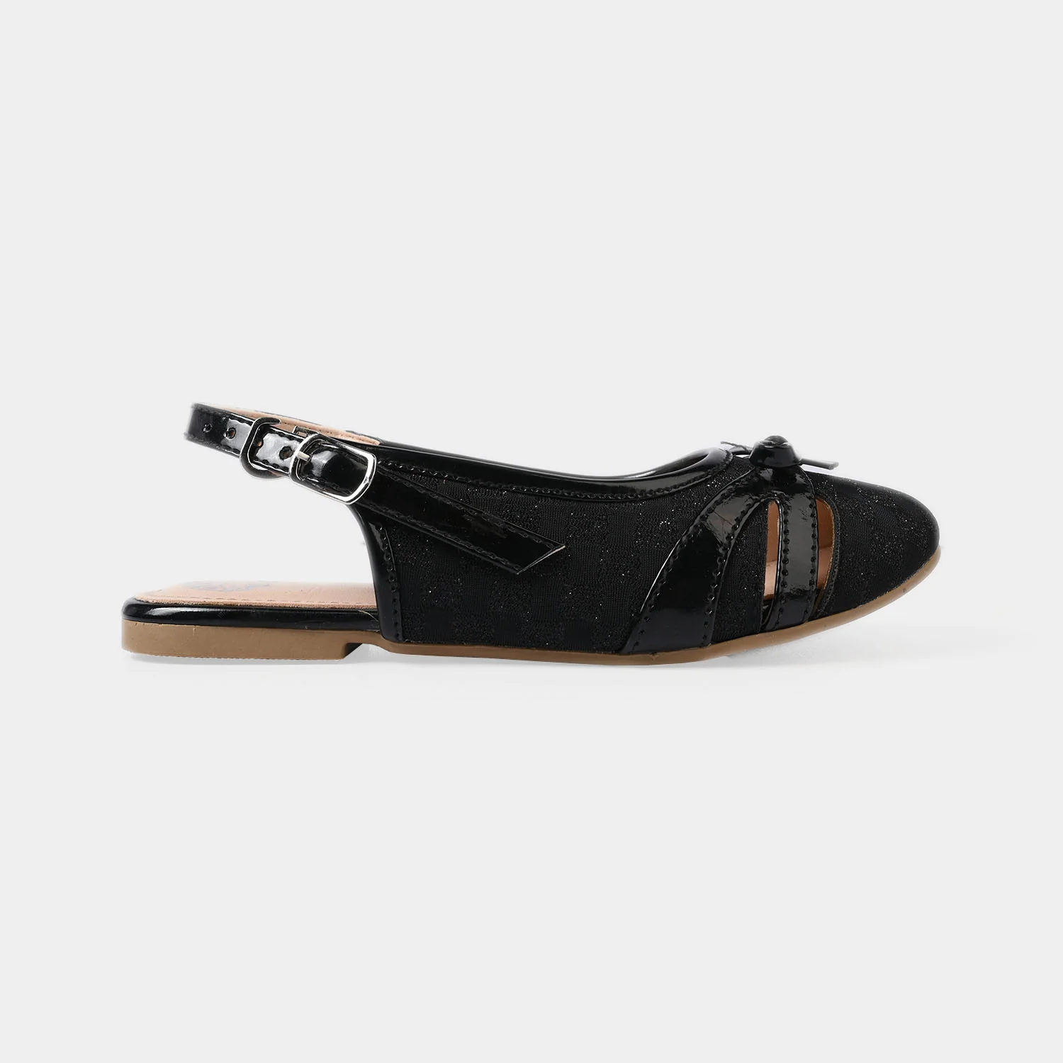 Girls Sling Back 456-112 - Black - Image 4