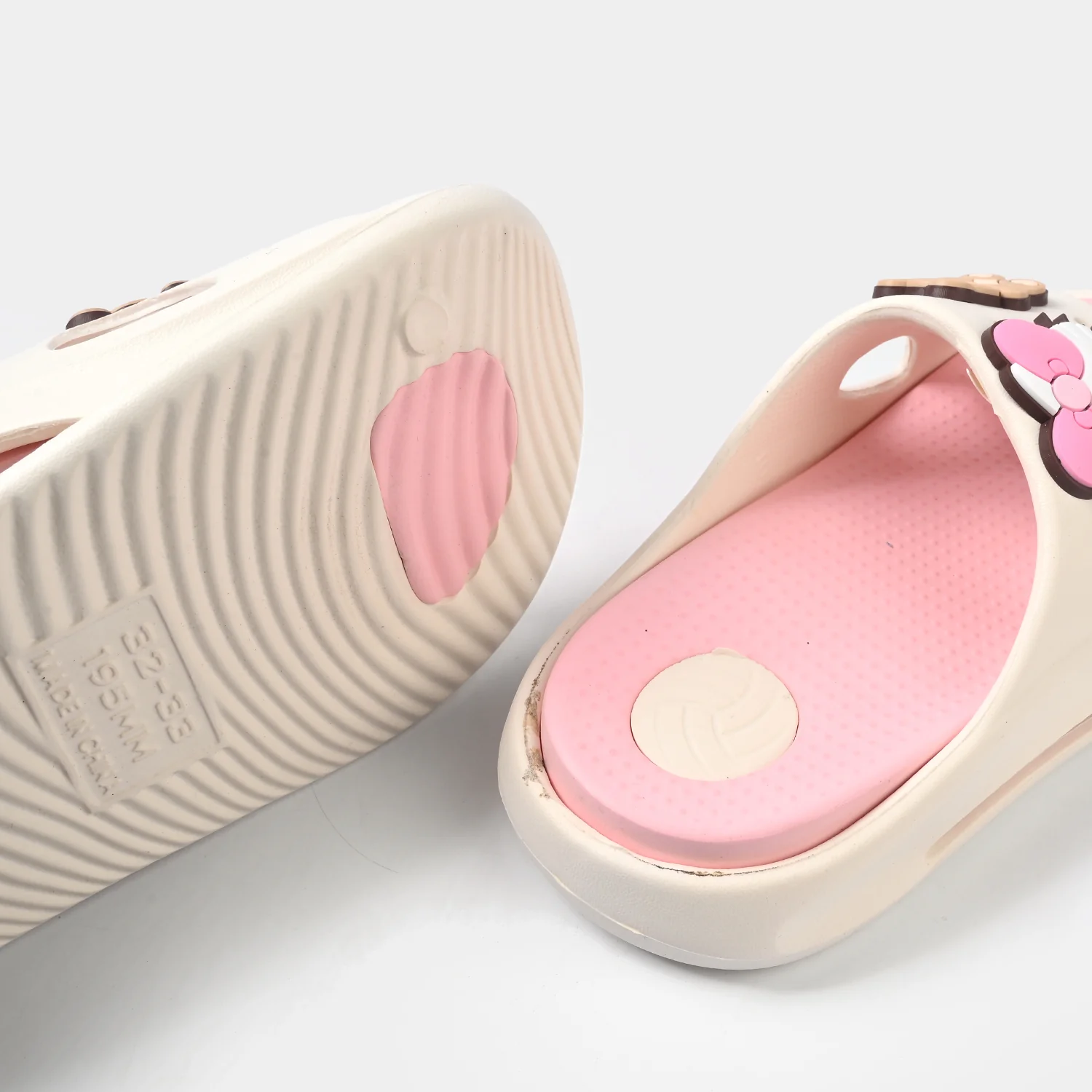 Girls Slipper 016-26 - White - Image 2