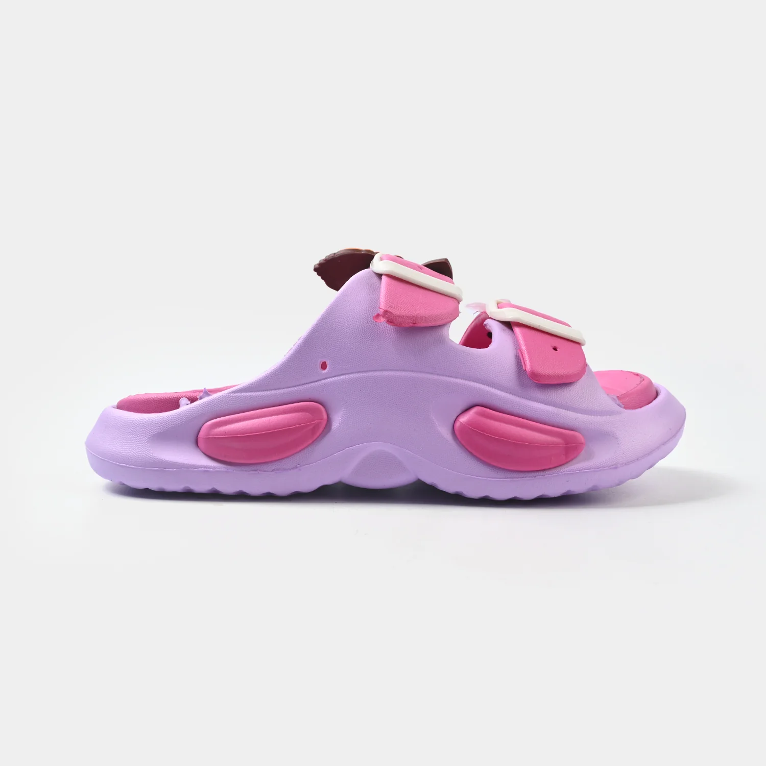 Girls Slipper A11+34-Fuchsia - Image 2