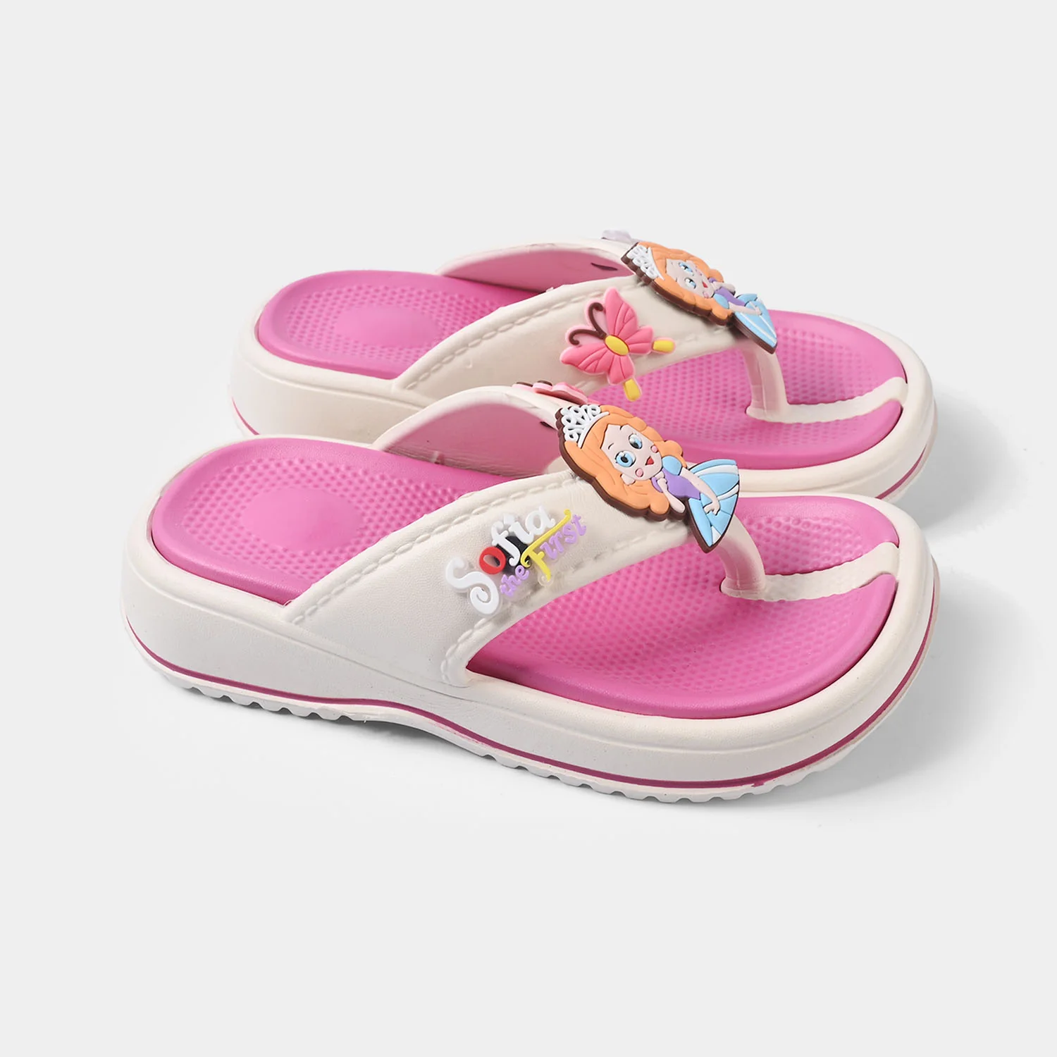 Girls Slipper A98+2-White - Image 3