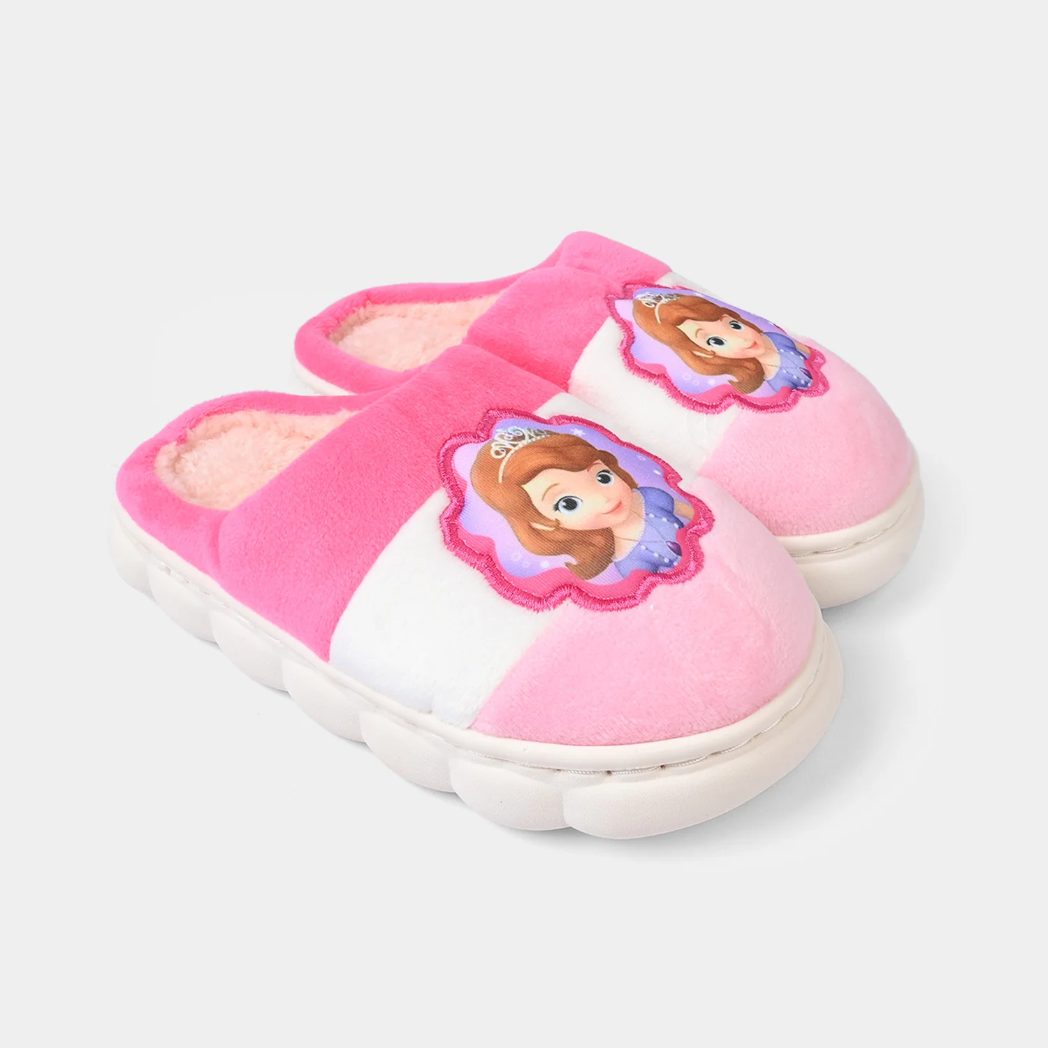 Girls Slipper Fur HH-004 - Pink - Image 3