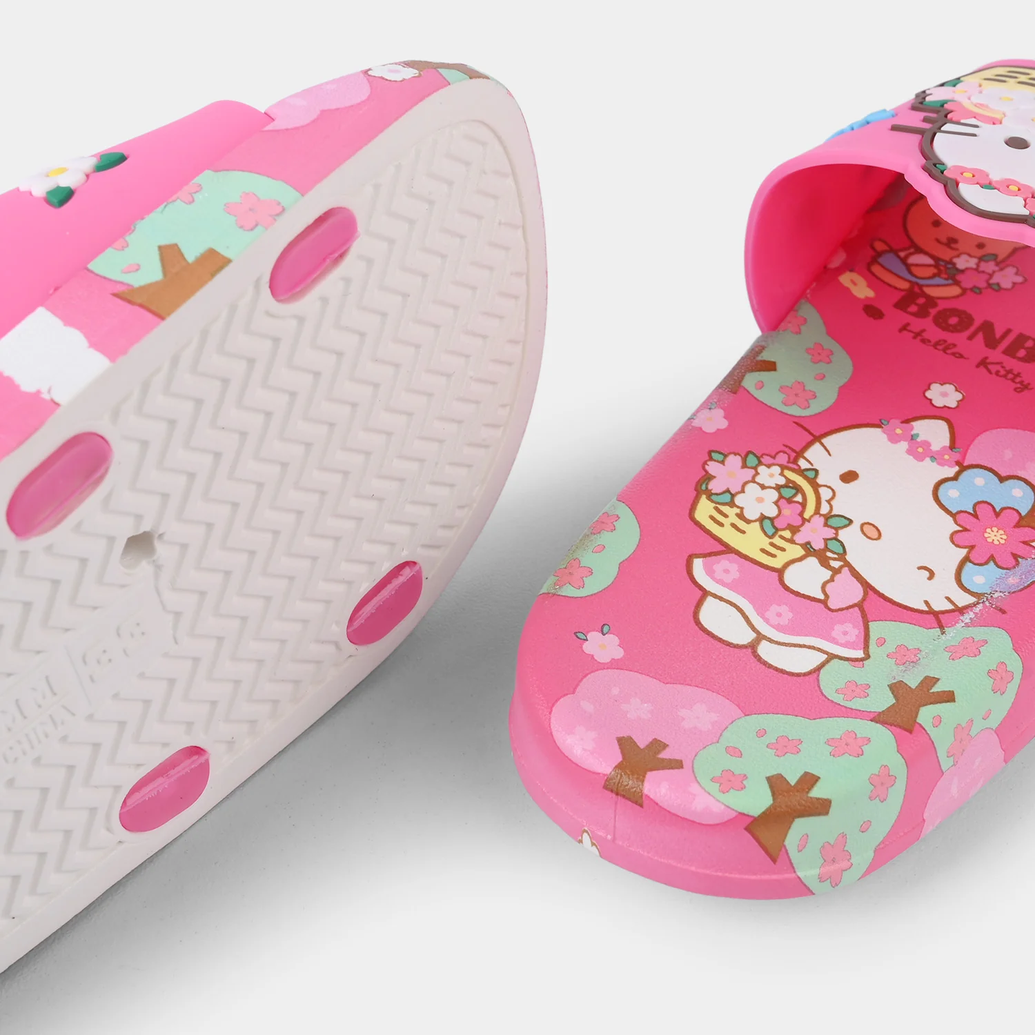 Girls Slippers 208-A10-Fuchsia - Image 2