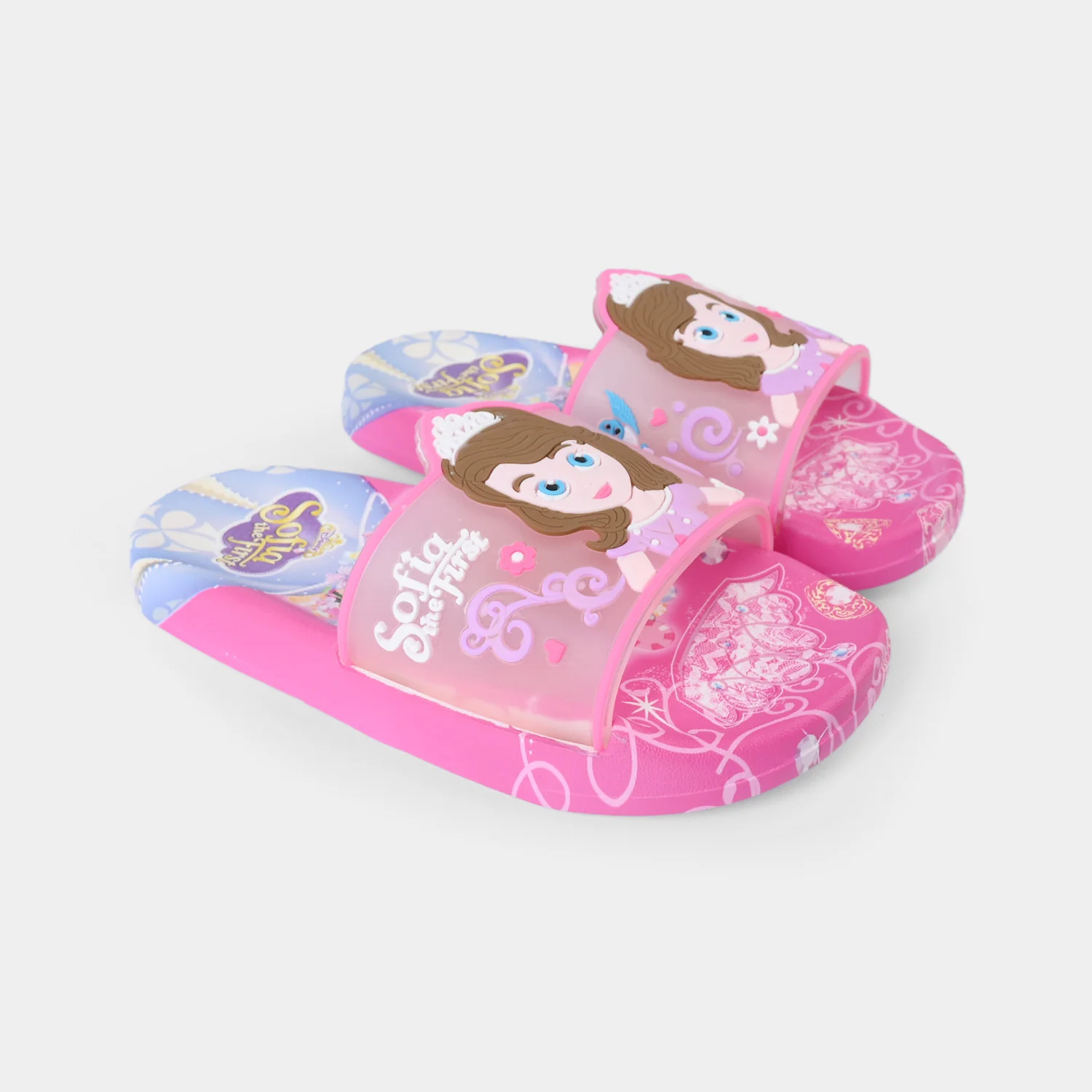 Girls Slippers 208-A12-Fuchsia - Image 3