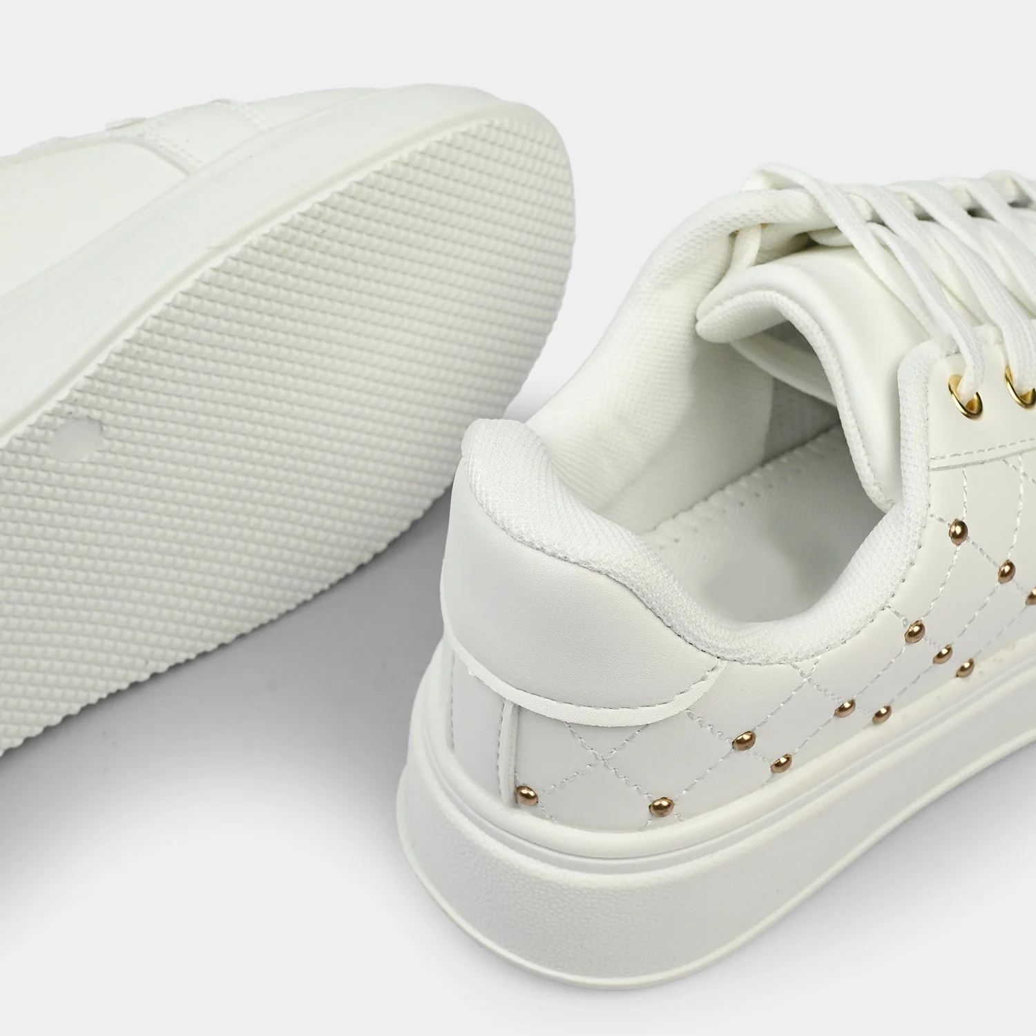 Girls Sneakers 417-12 - White&Gold - Image 2