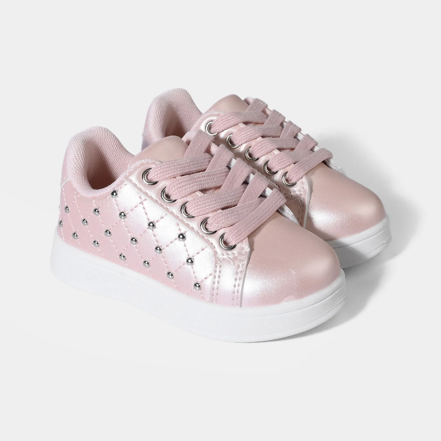 Girls Sneakers 417-12S - Pink&Silver - Image 3