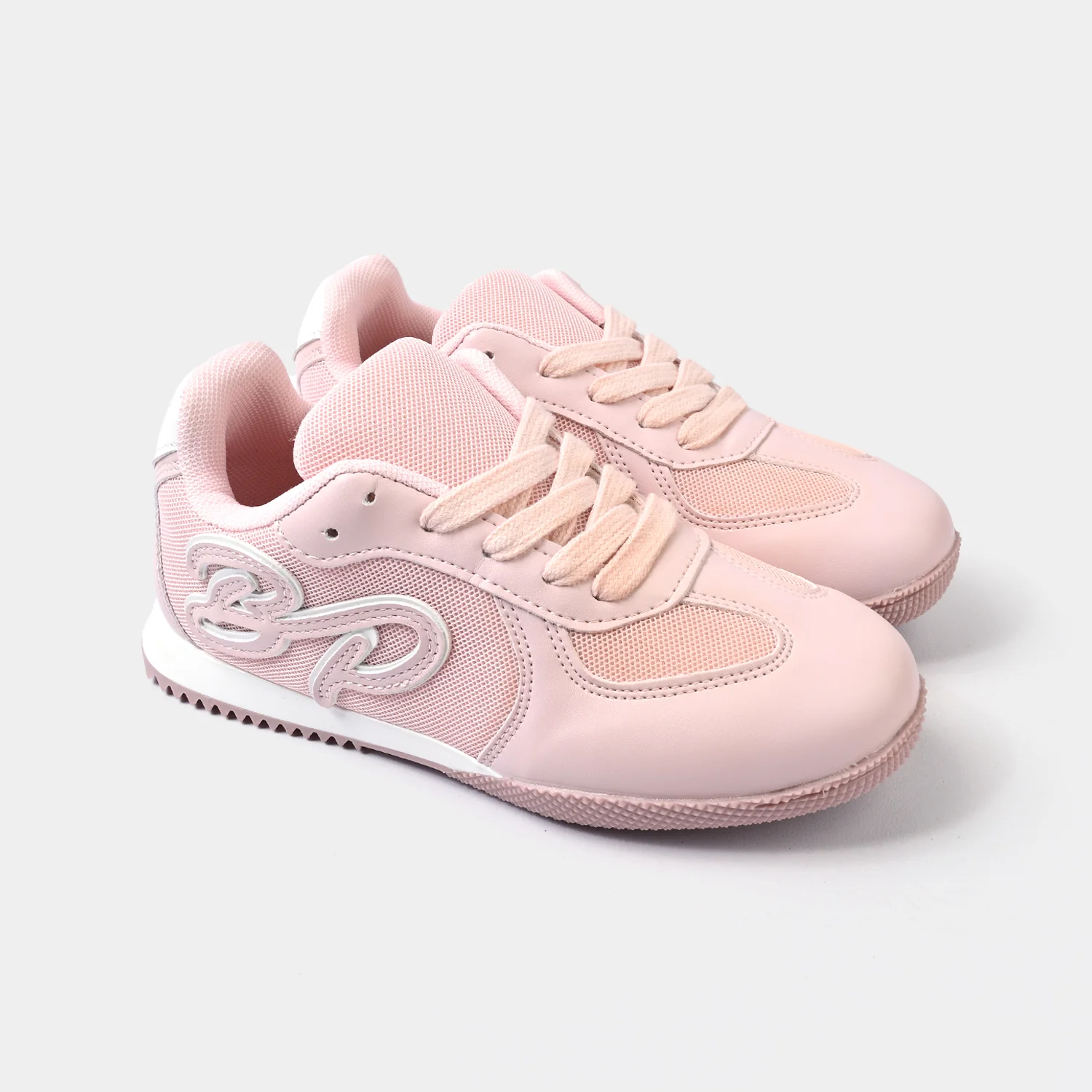 Girls Sneakers 417-5-Pink/White - Image 3