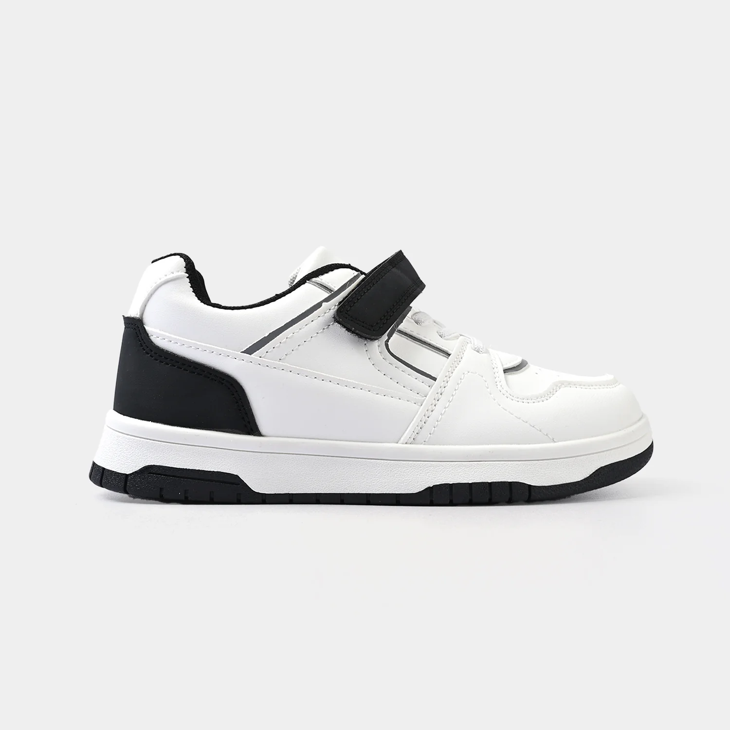 Girls Sneakers 417-7-White/Black - Image 4