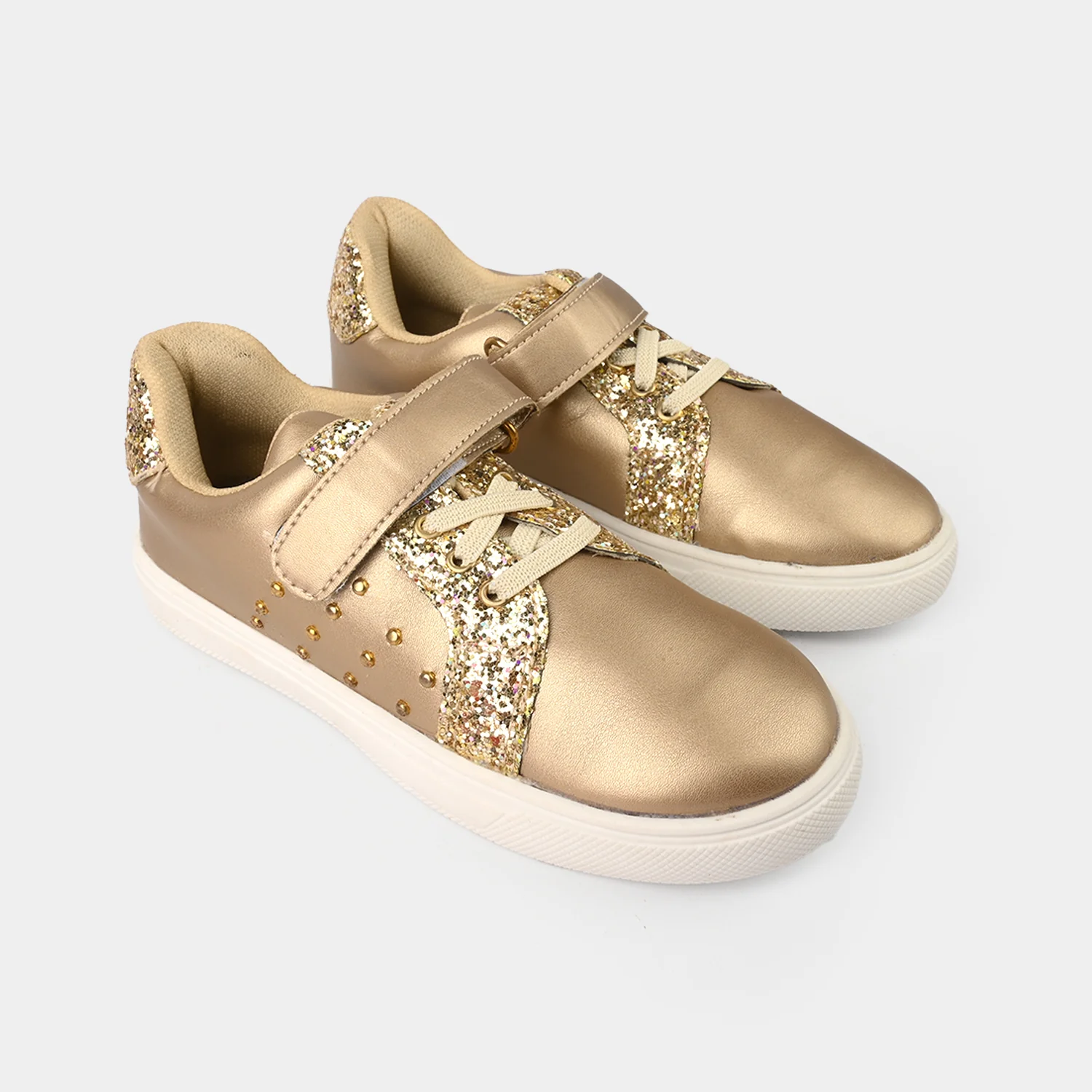 Girls Sneakers ZP-053 - GOLDEN - Image 3