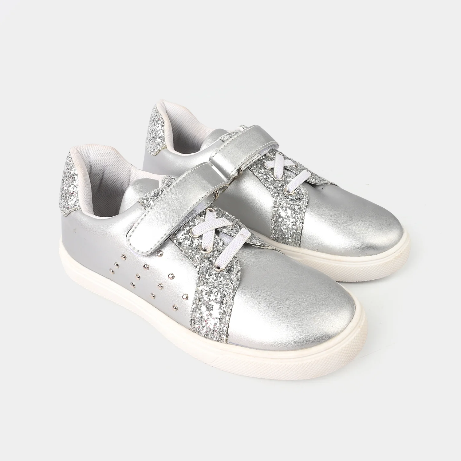 Girls Sneakers ZP-053 - SILVER - Image 3