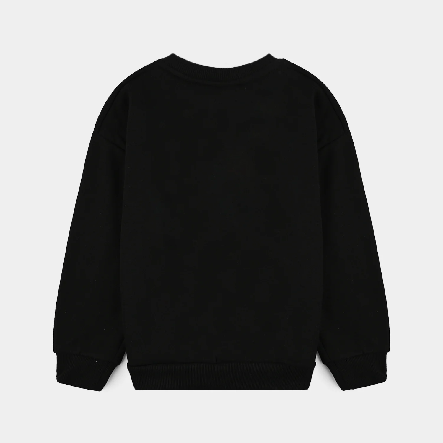 Girls Fleece Sweatshirt Grow With Flow-BLACK - Image 4