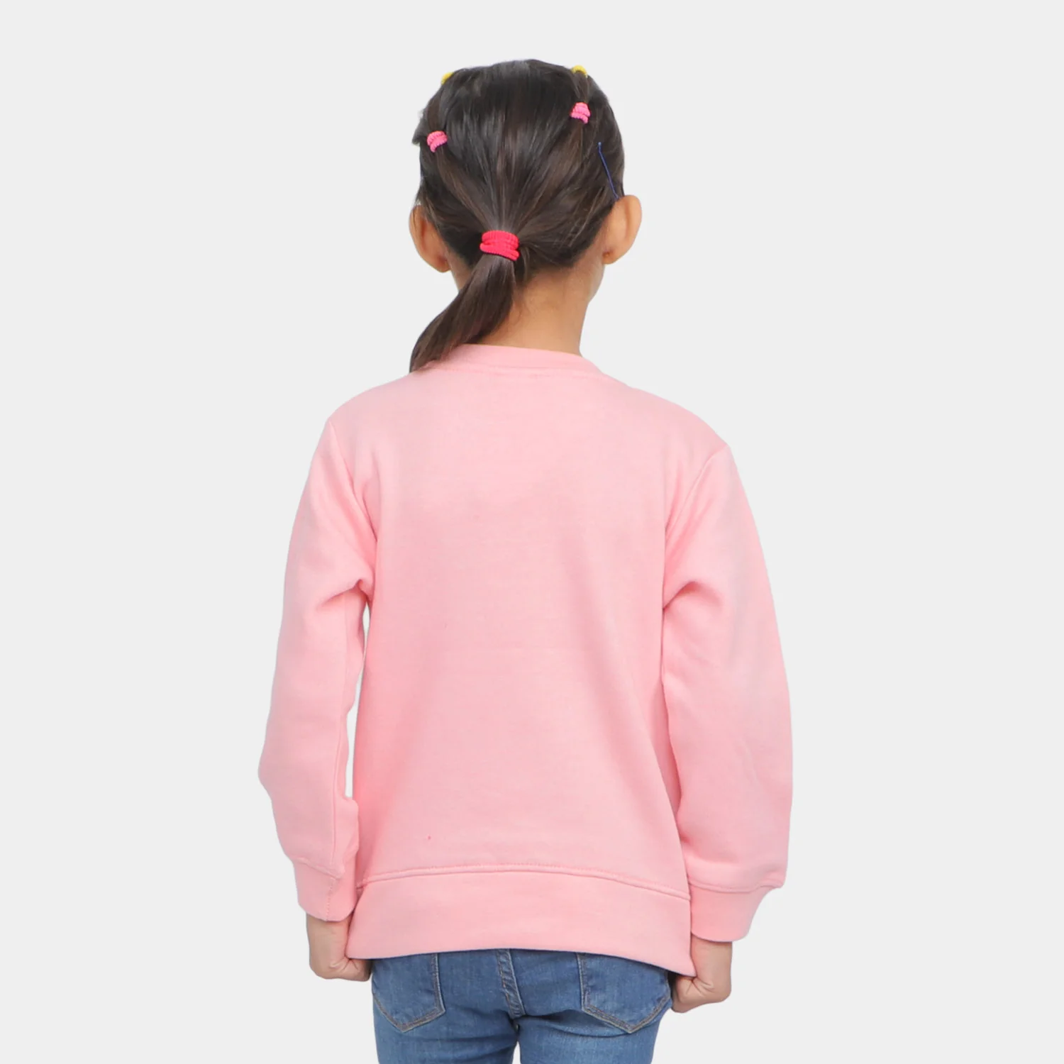 Girls Sweatshirt Heart - Pink - Image 5