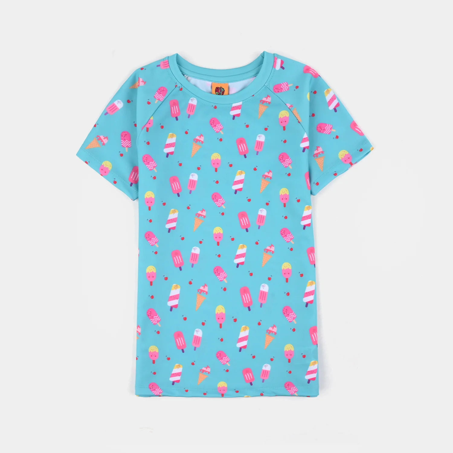Girls Polyester Swimming 2-Piece Suit (Sweet Treat) - Blue - Image 2