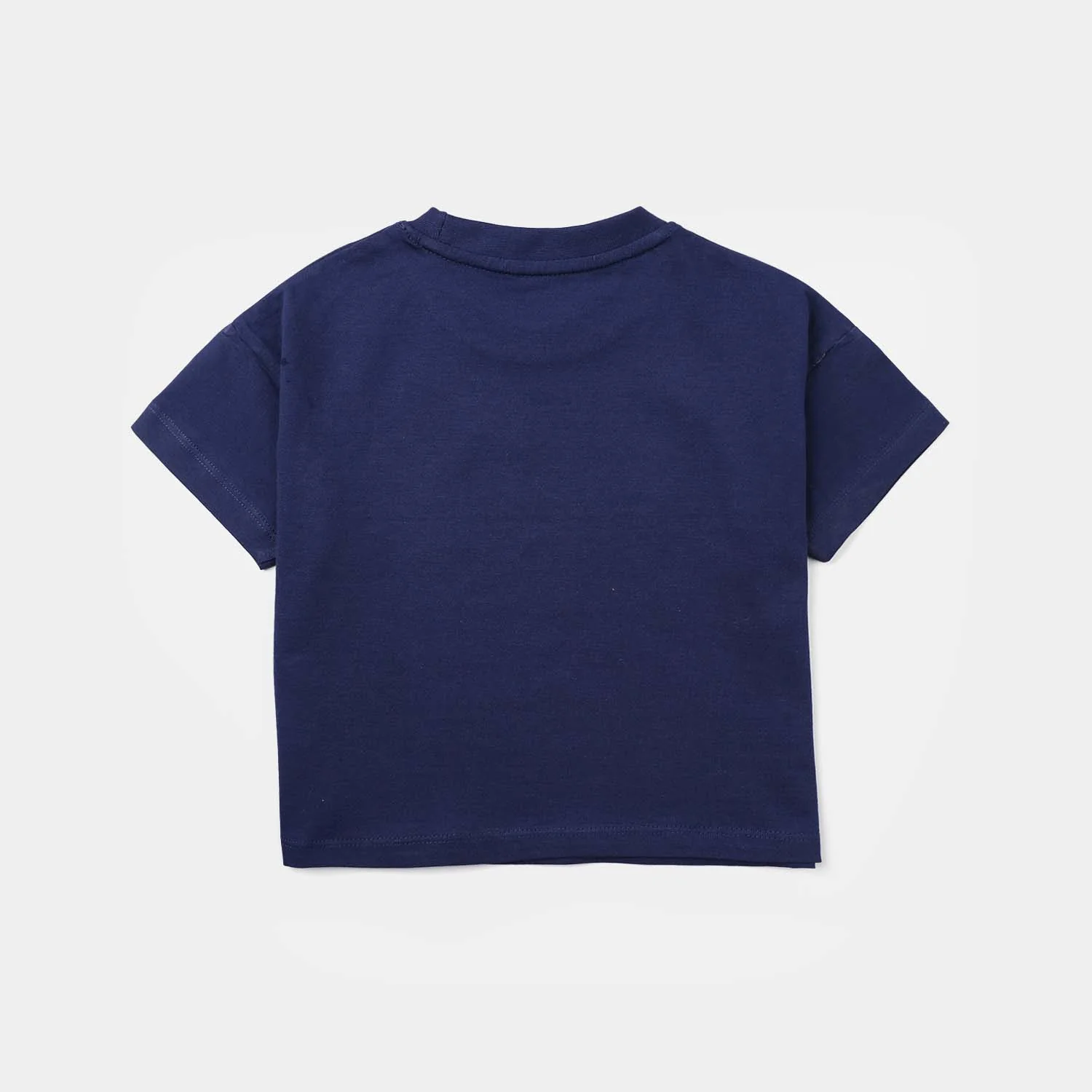Girls Jersey/Terry T-Shirt Sparkly Mood - Navy Blue - Image 4