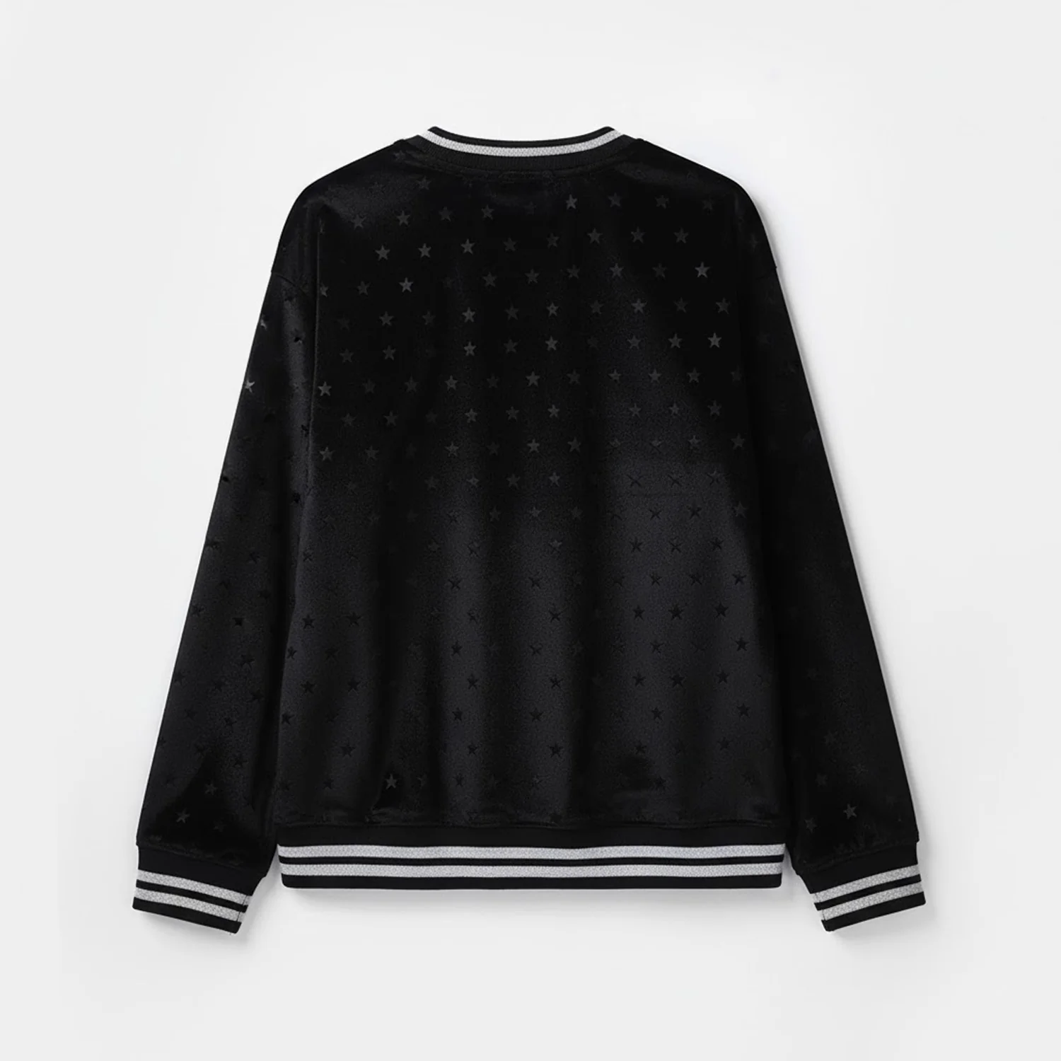 Girls Soft Plush Sweatshirt (Stars) - Black - Image 6