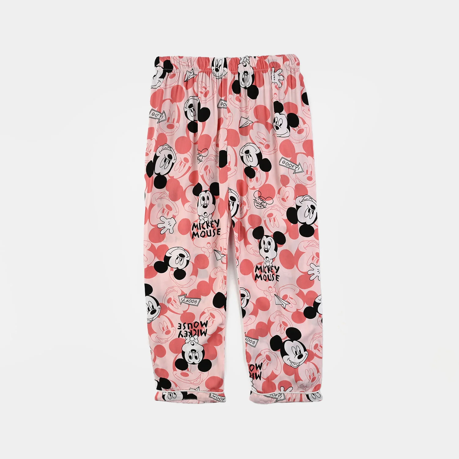 Girls Viscose Night Suit Printed - Pink - Image 4
