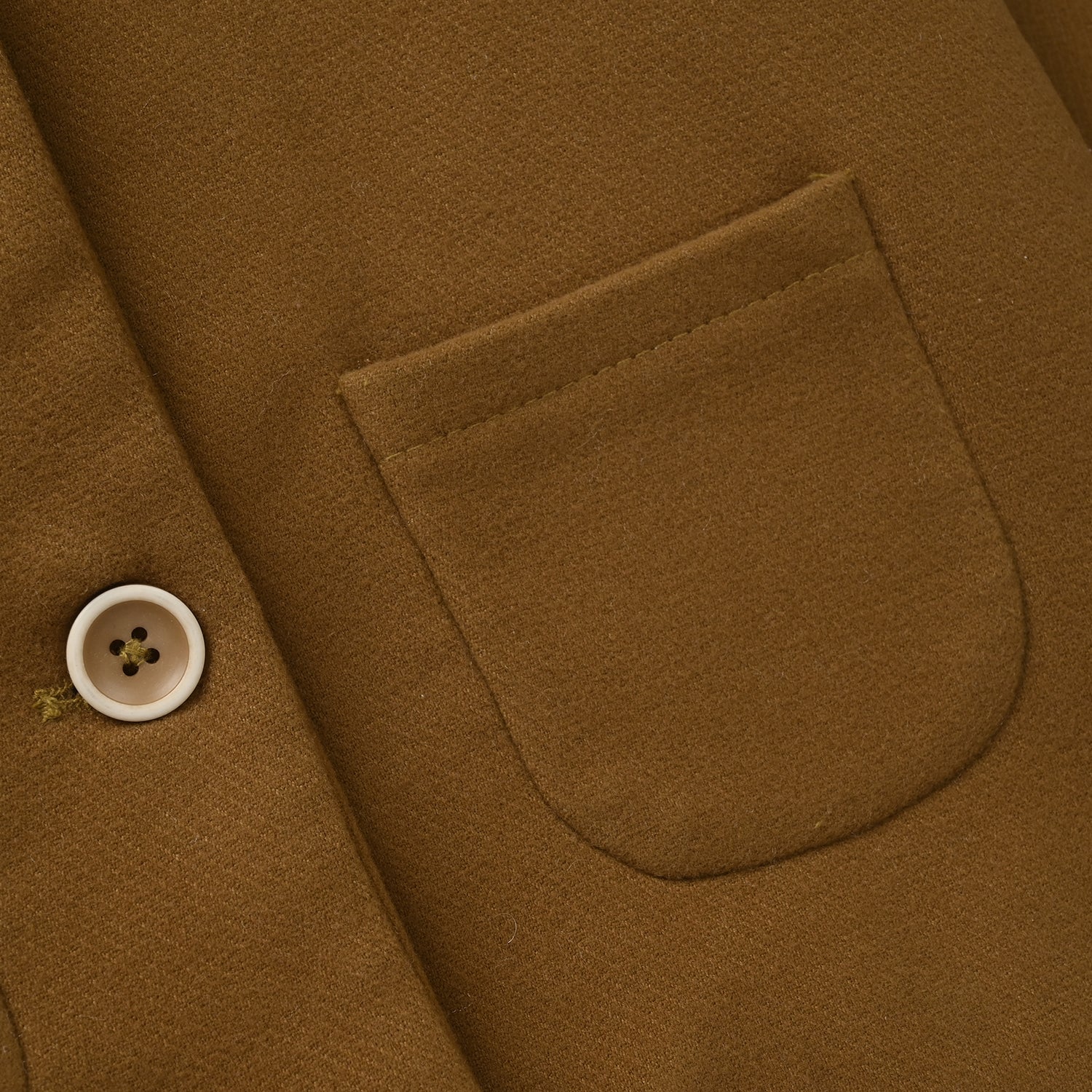 Girls Wool Jacket Crochet - Brown - Image 3