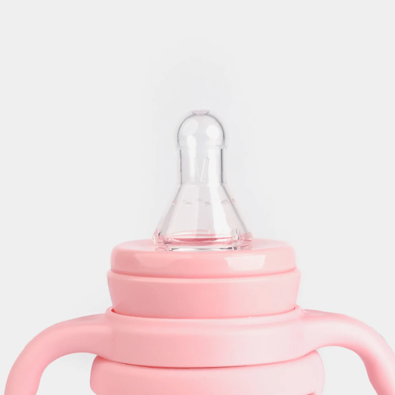 Baby Glass Feeding Bottle | 240ml with Handles - Image 4