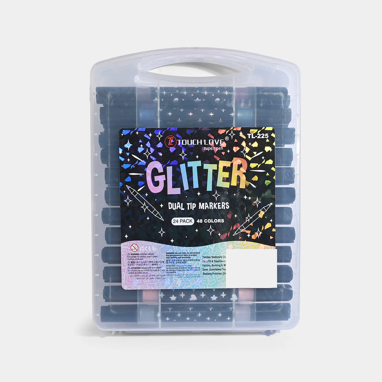 TouchLove Glitter Dual Tip Markers – 24 Pack - Image 3