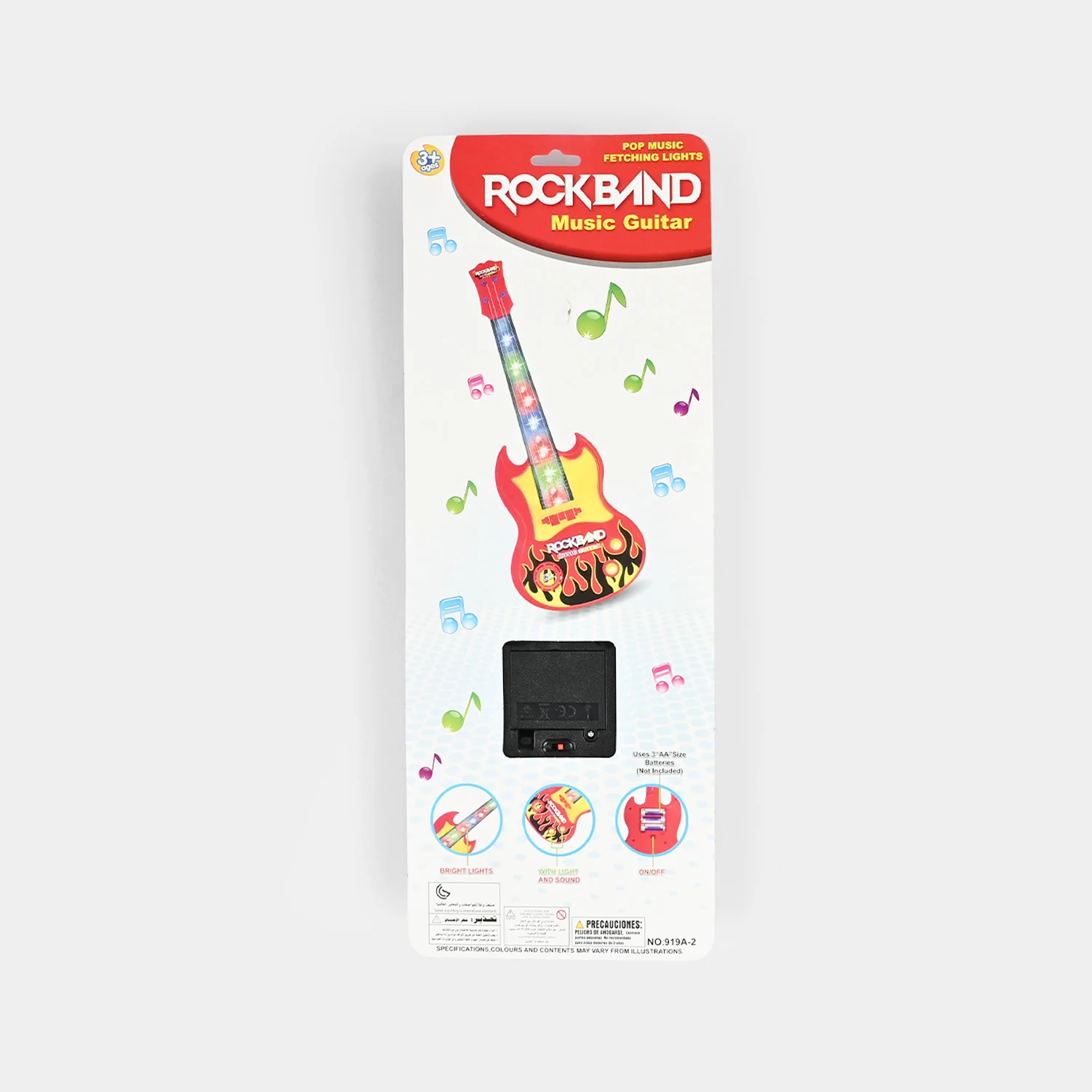 Musical Guitar with Lights & Sound - Image 3