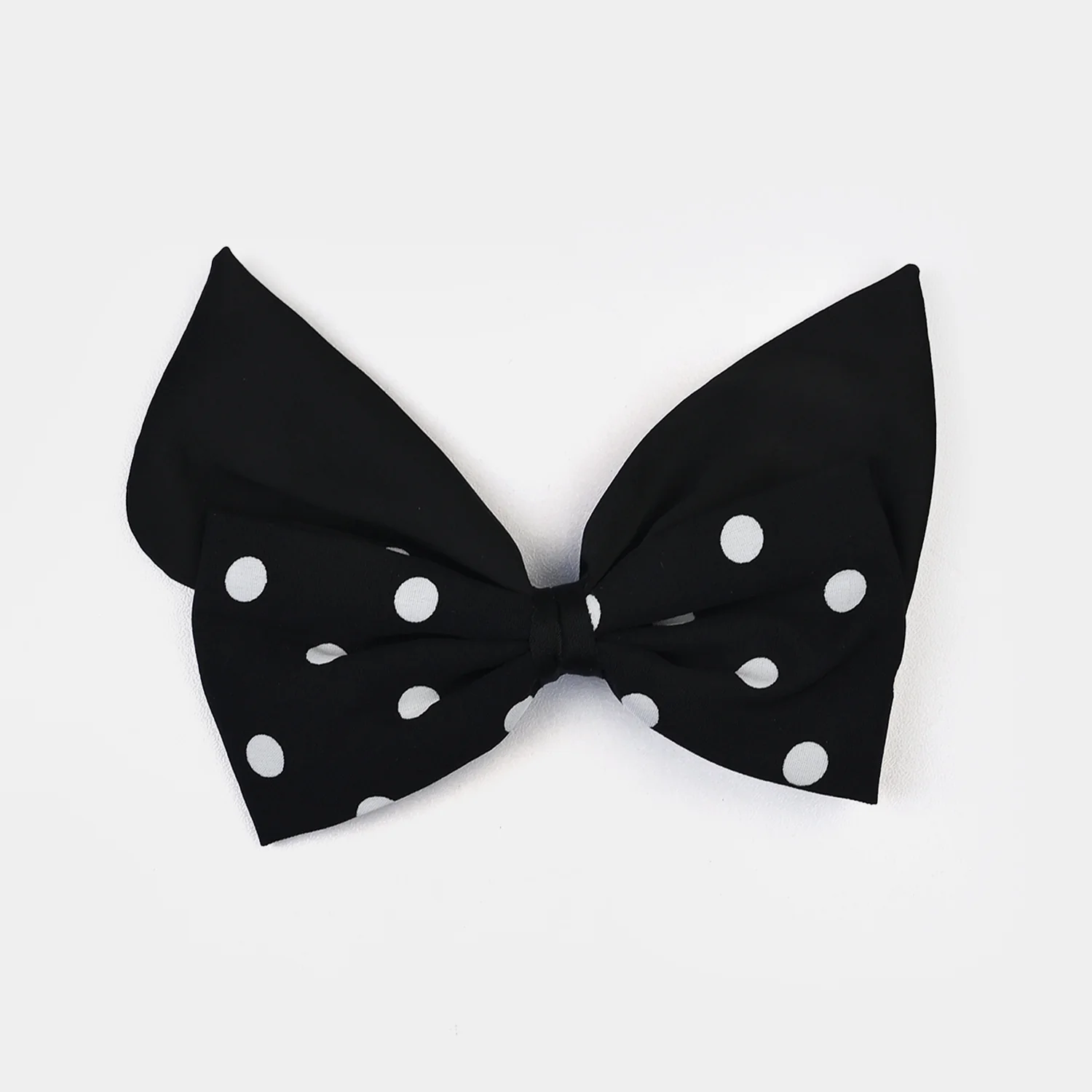 Cute Fabric Bow Hair Pin with Metal Clip - Image 2