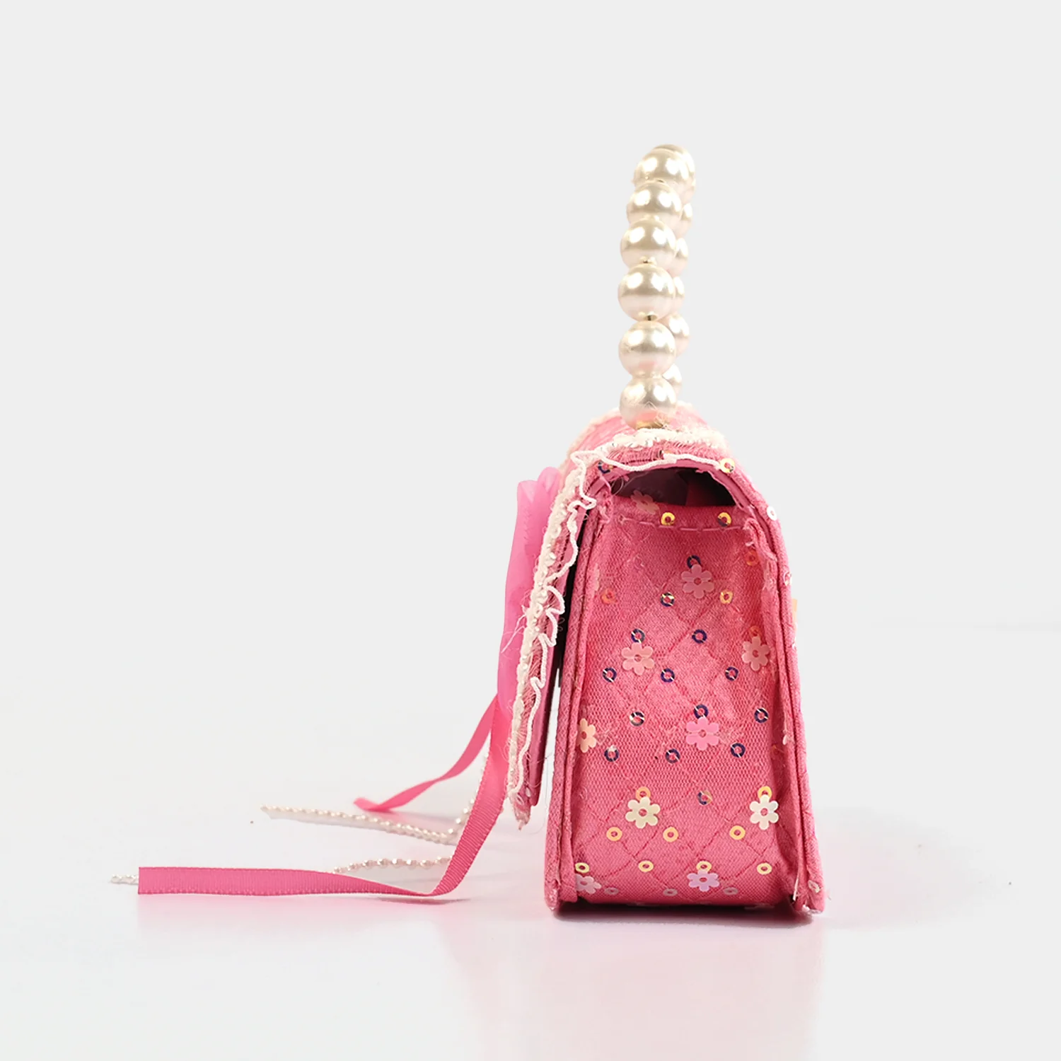Little Girls' Fancy Pearl Handle Party Purse/Handbag - Image 5