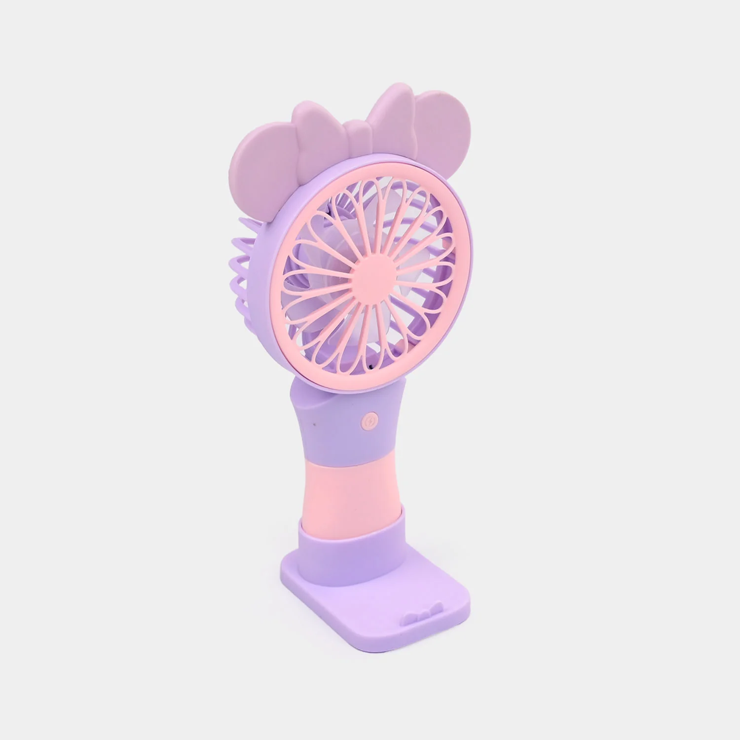Portable Rechargeable Small Handheld Fan with Night Light and USB Charging - Image 2