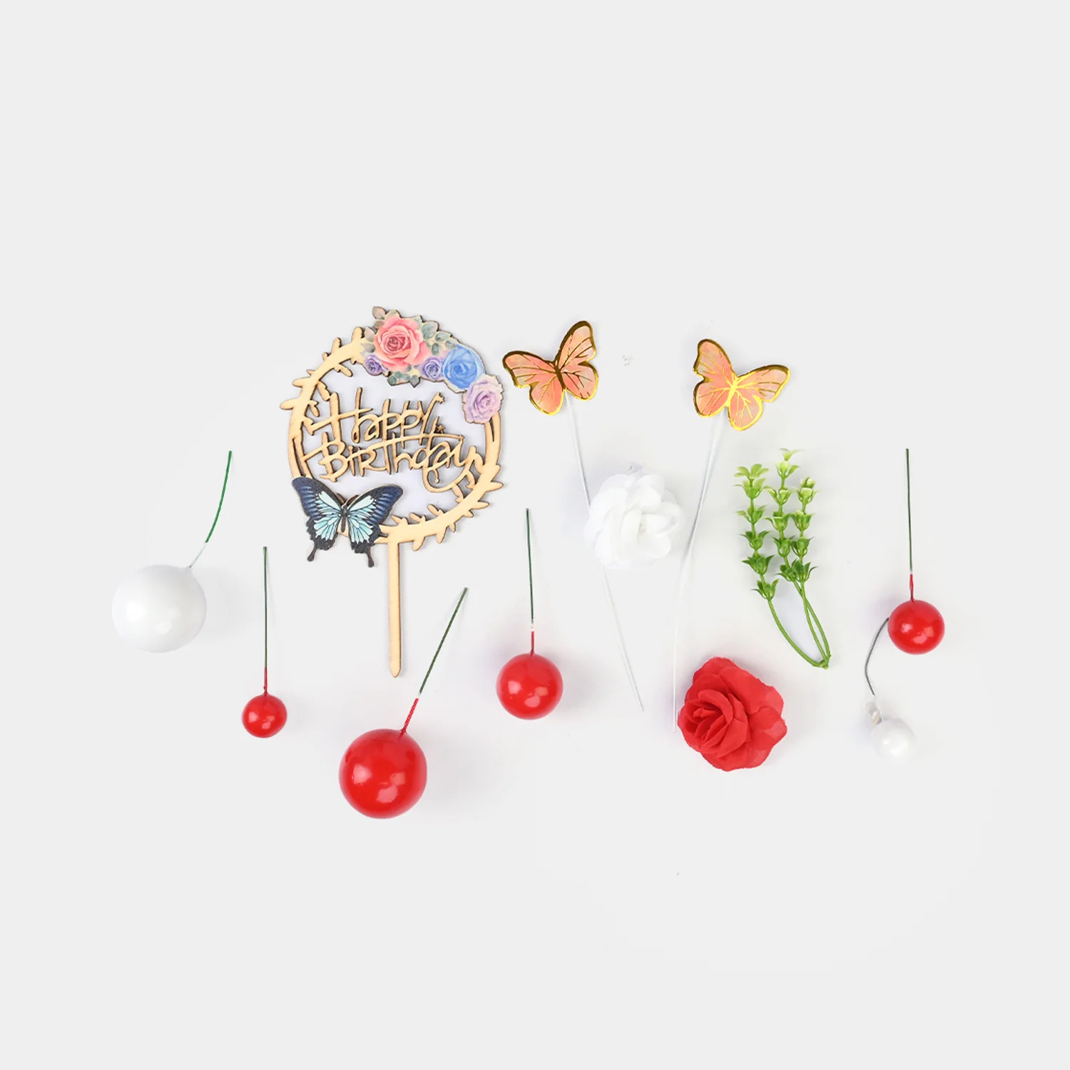 HBD Cake Topper & Decoration Set - Image 2
