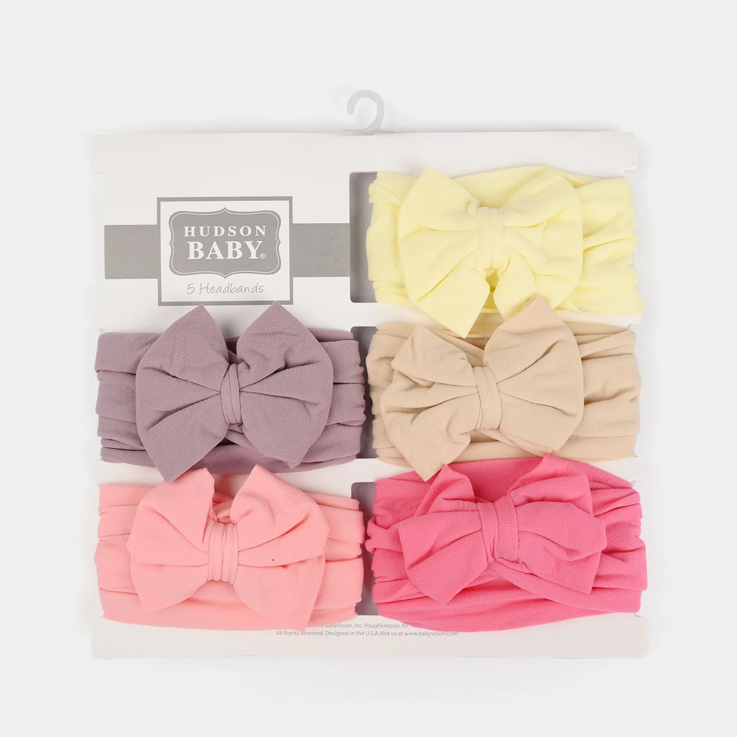 Baby Girl Headbands Pack Of 5 Bow Multicolor - Image 2