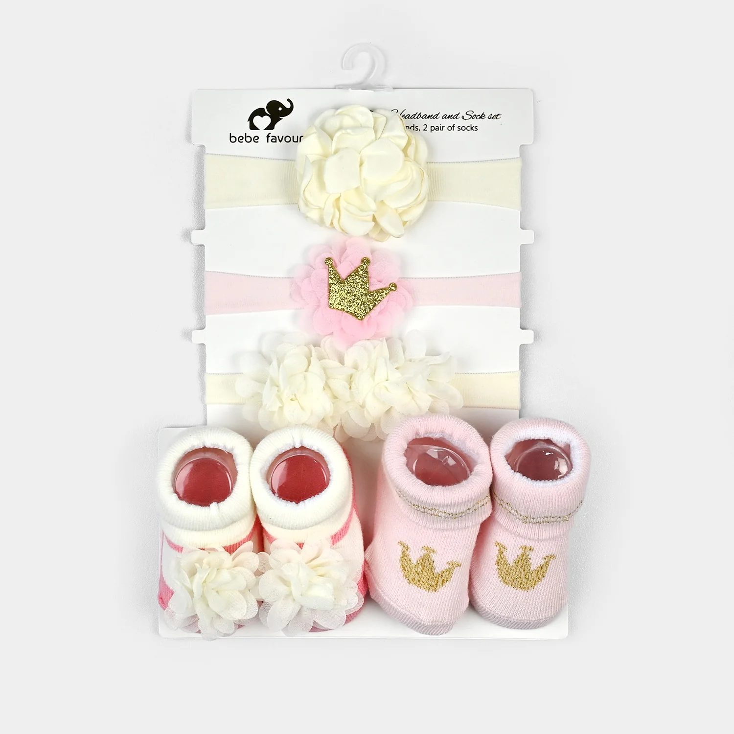 Baby Girl Socks & Headband Pack of 2 - Image 3