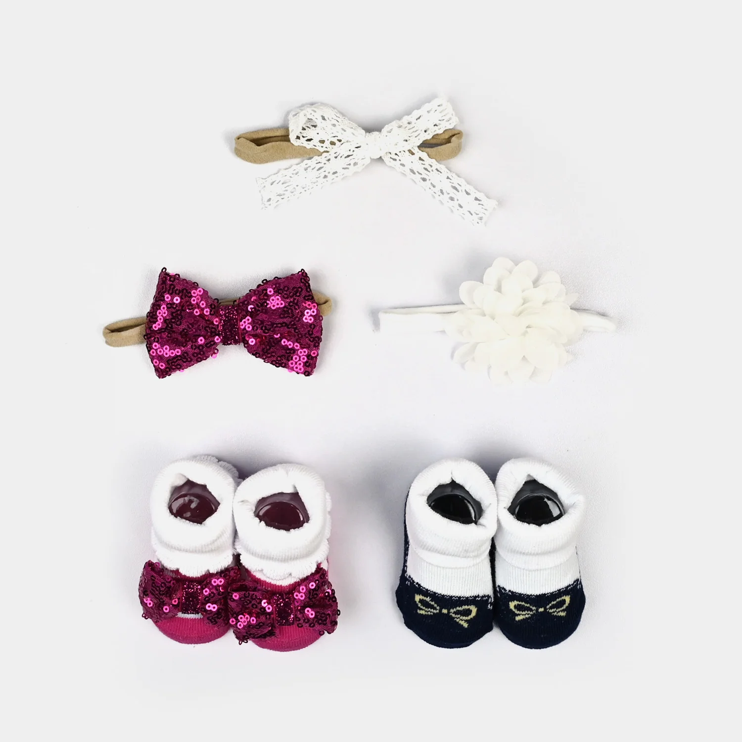 Baby Girl Socks & Headband Pack of 2 - Image 2