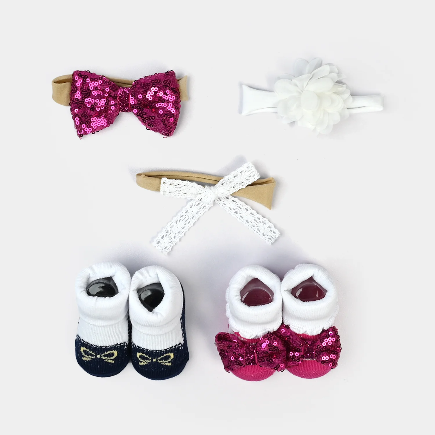Baby Girl Socks & Headband Pack of 2 - Image 2
