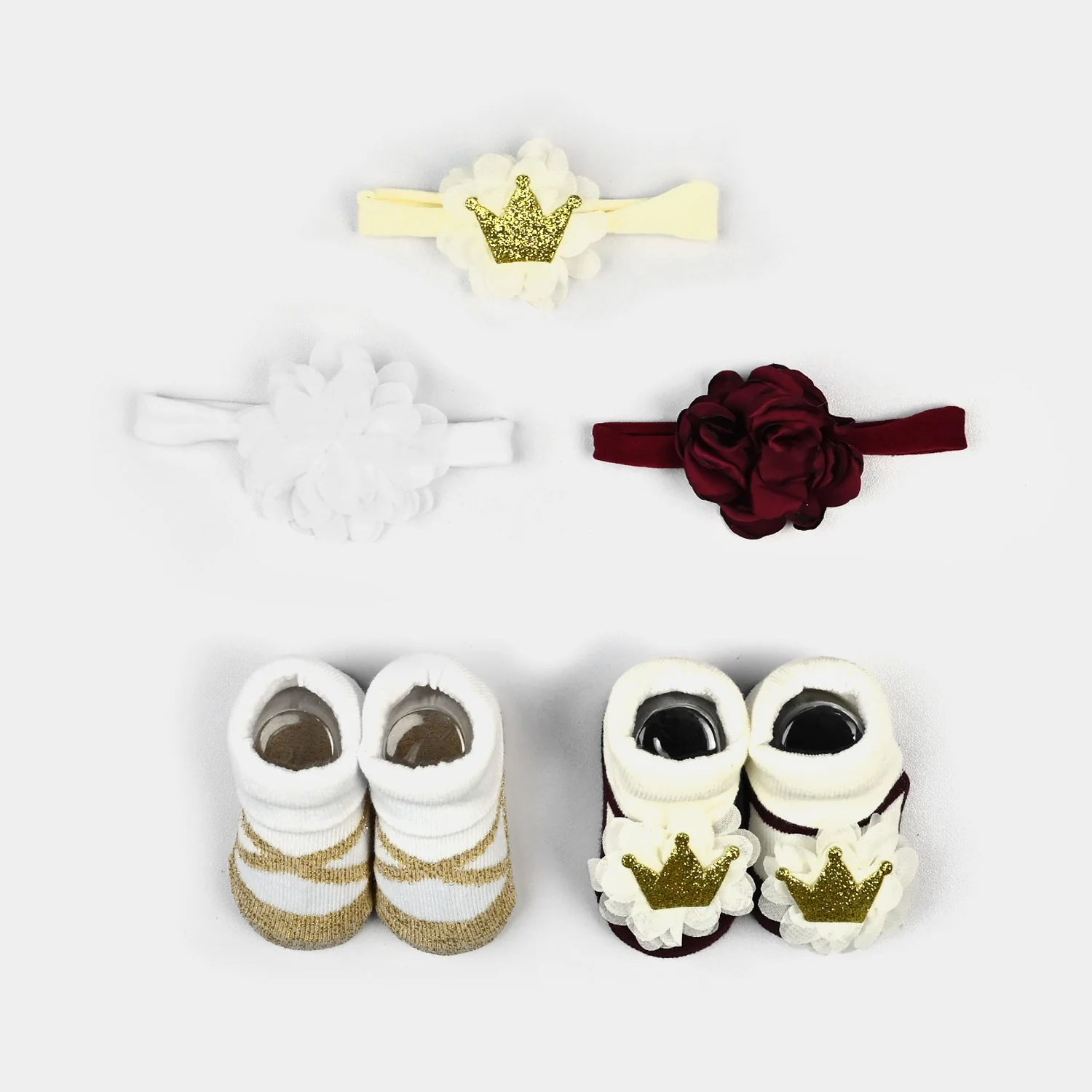 Baby Girl Socks & Headband Set - Image 2