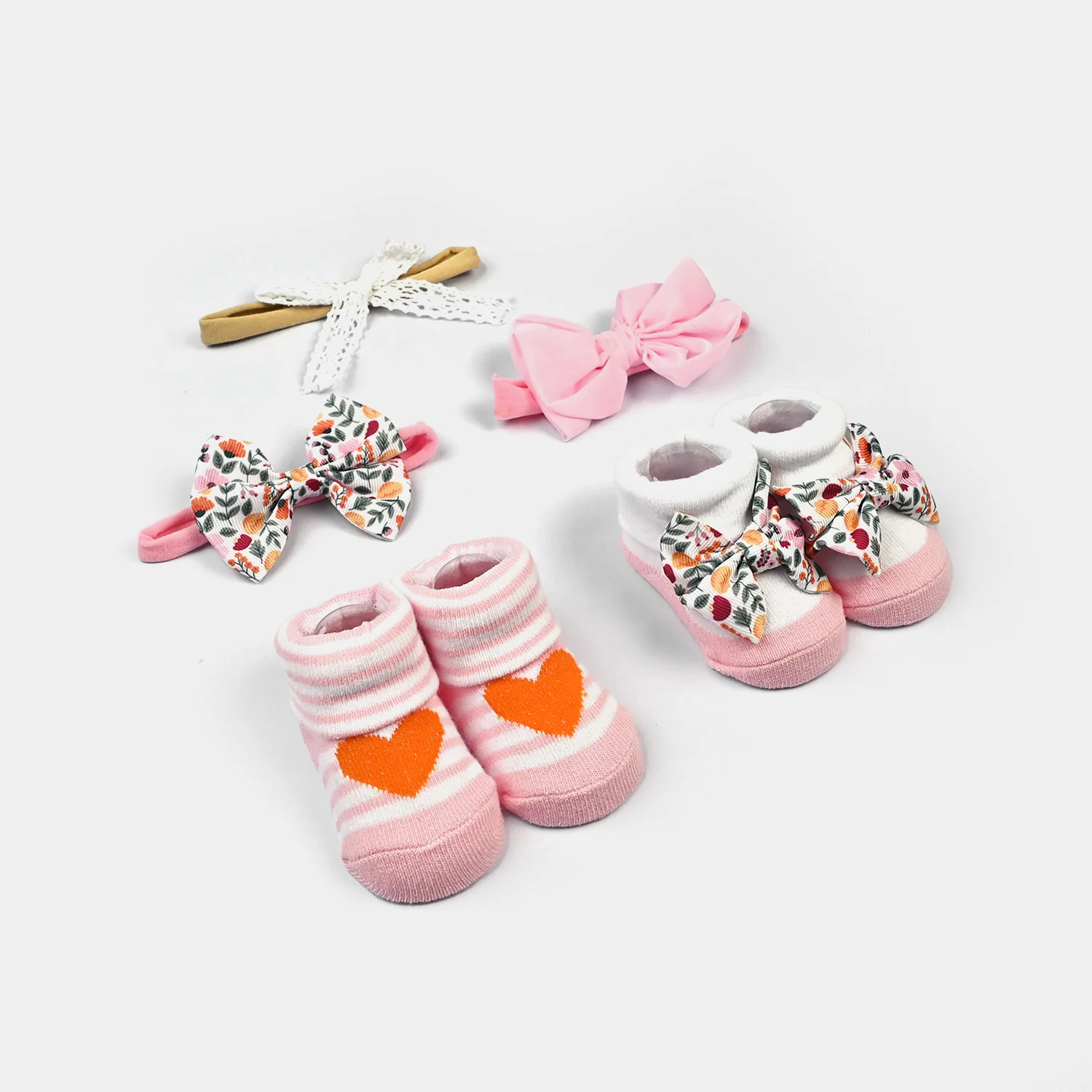 Baby Girl Socks & Headband Pack of 2