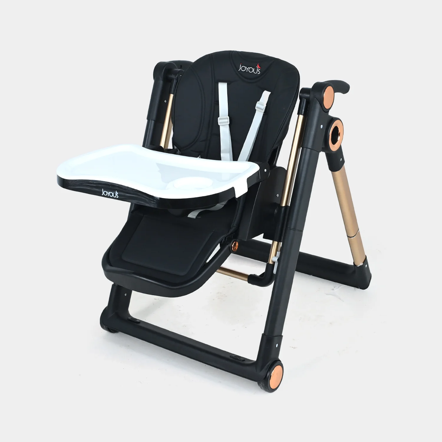 2-in-1 Convertible Baby High Chair Joyous | 11-6 Black - Image 3