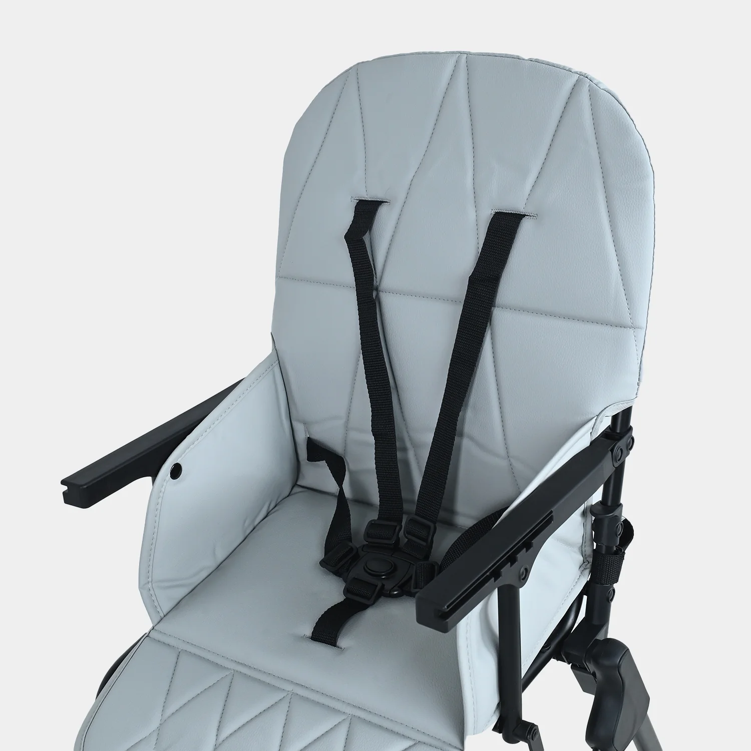 Baby Foldable High Chair Joyous | HCY-021 Grey - Image 6