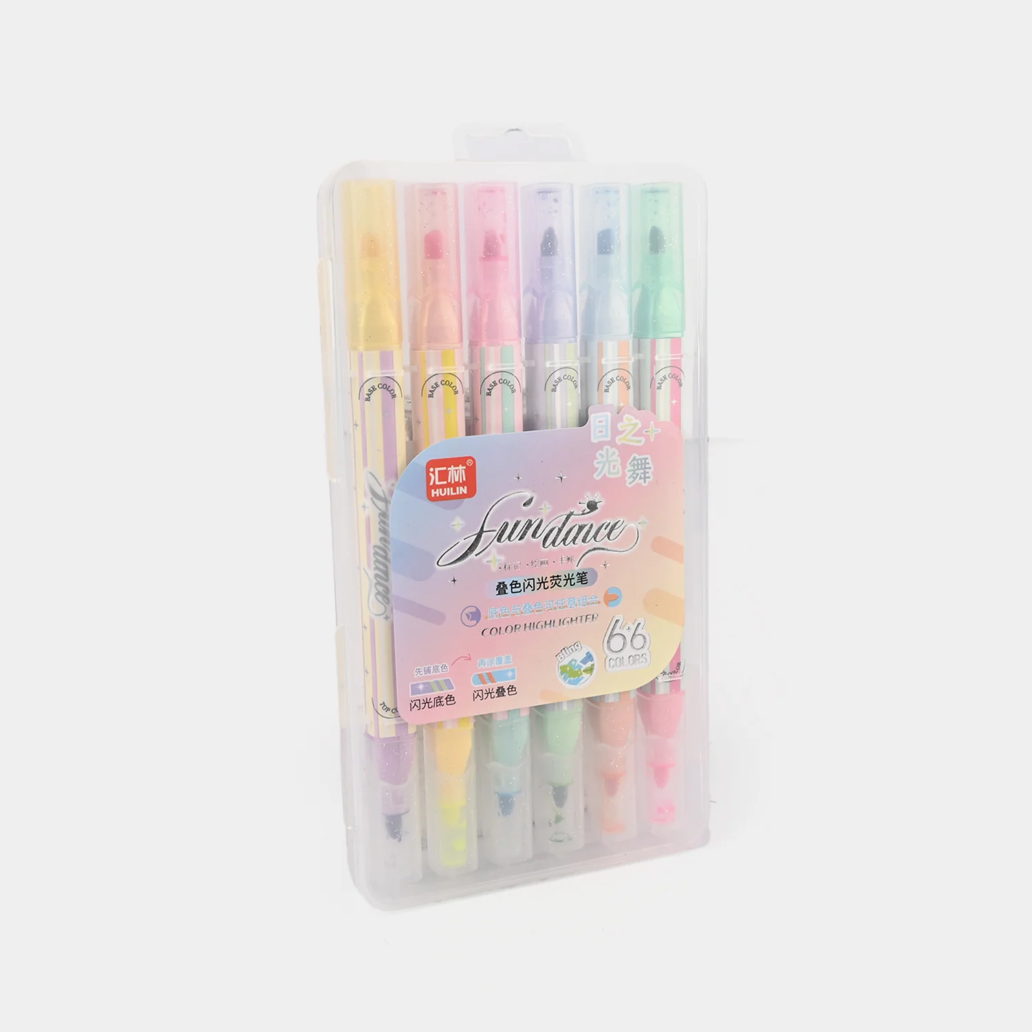 Pastel Glitter Highlighter Set – 6-Color Soft Glow Collection - Image 3