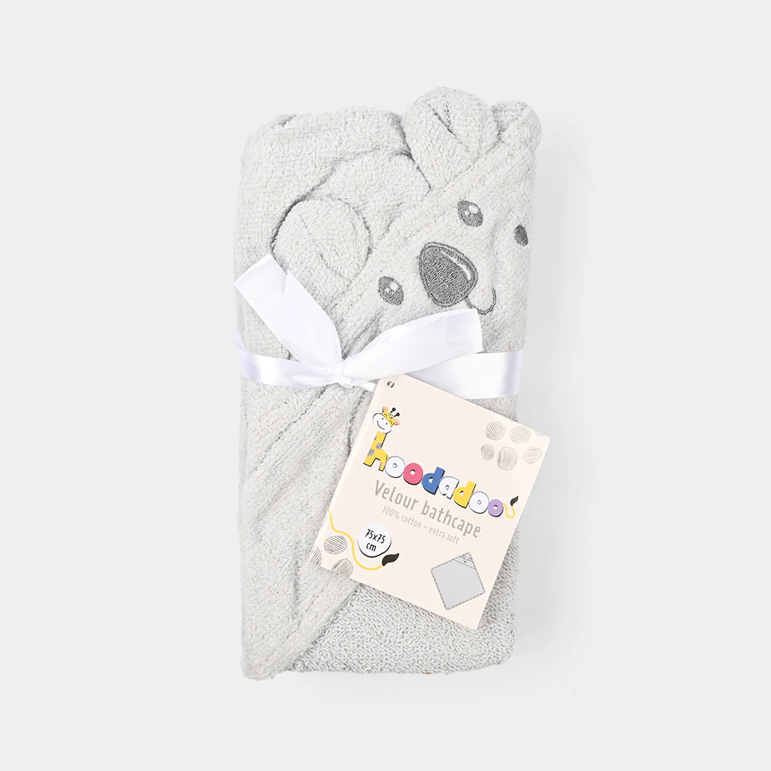 Baby Hooded Bath Towel 75x75 - Image 3
