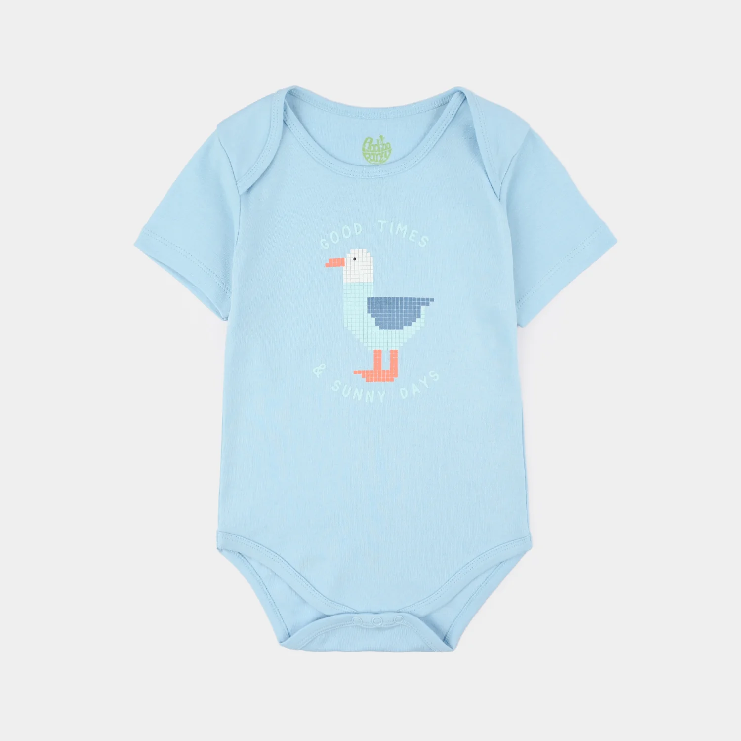 Infant Boys Cotton Interlock Romper (Good Times) - Blue